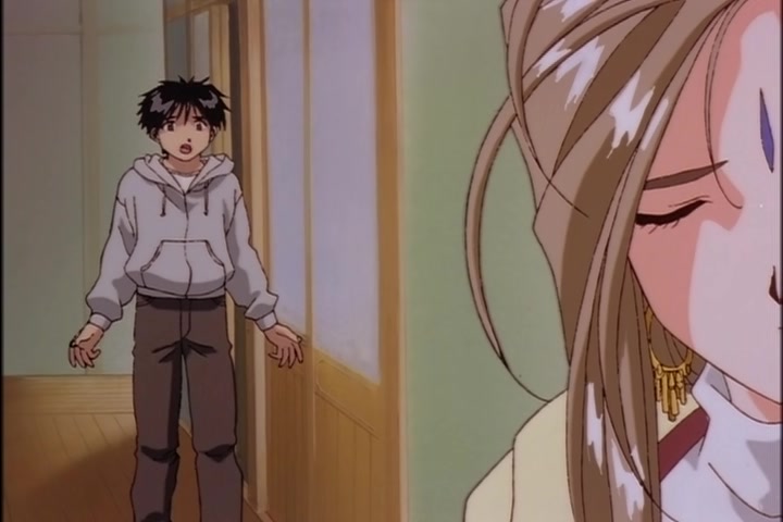 Ah! My Goddess (1993 OVA) Ep 4: Evergreen Holy Night @ 11:44
