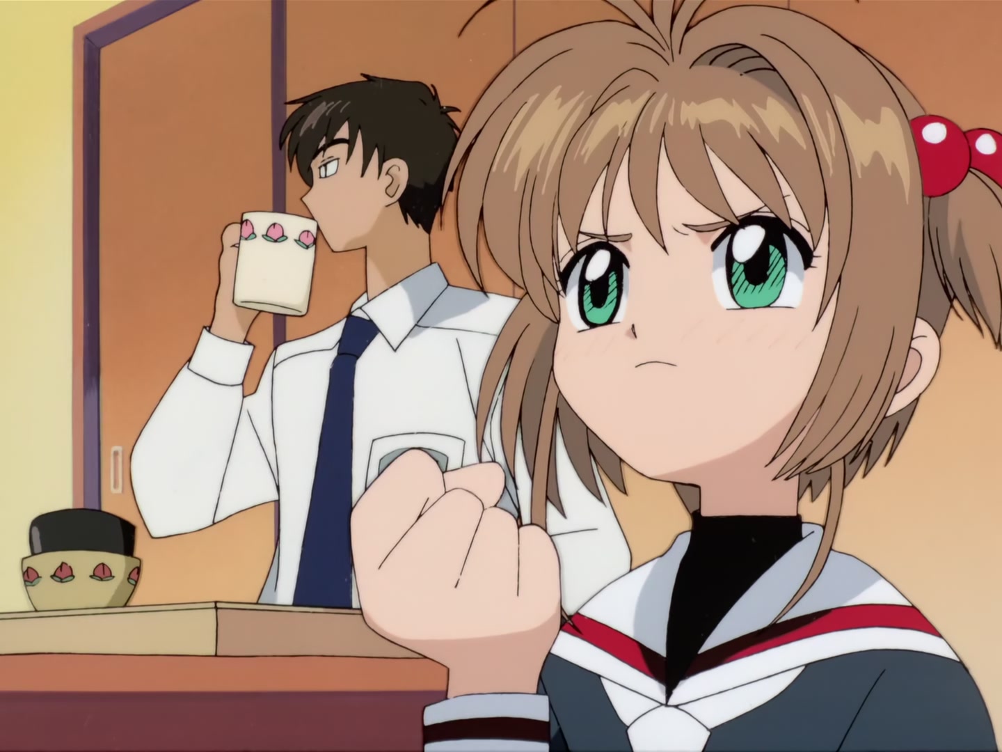 Cardcaptor Sakura Ep 1: Sakura and the Mysterious Magic Book @ 00:03:41
