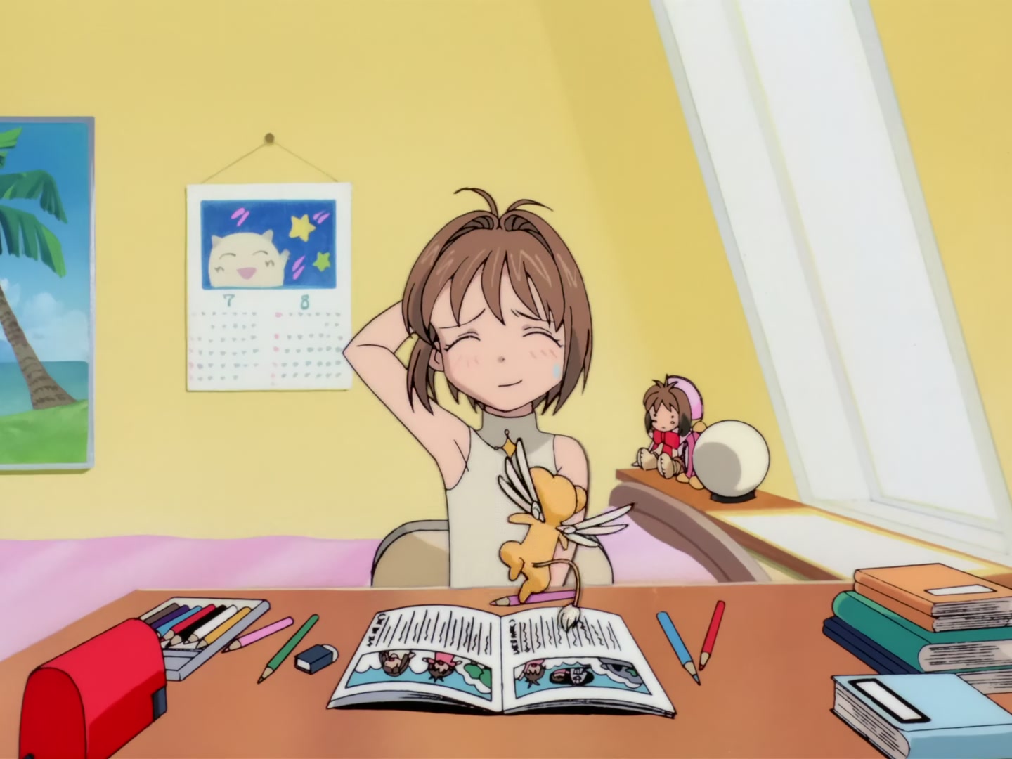 Cardcaptor Sakura Ep 19: Sakura and the Summer Holiday Homework @ 00:02:08