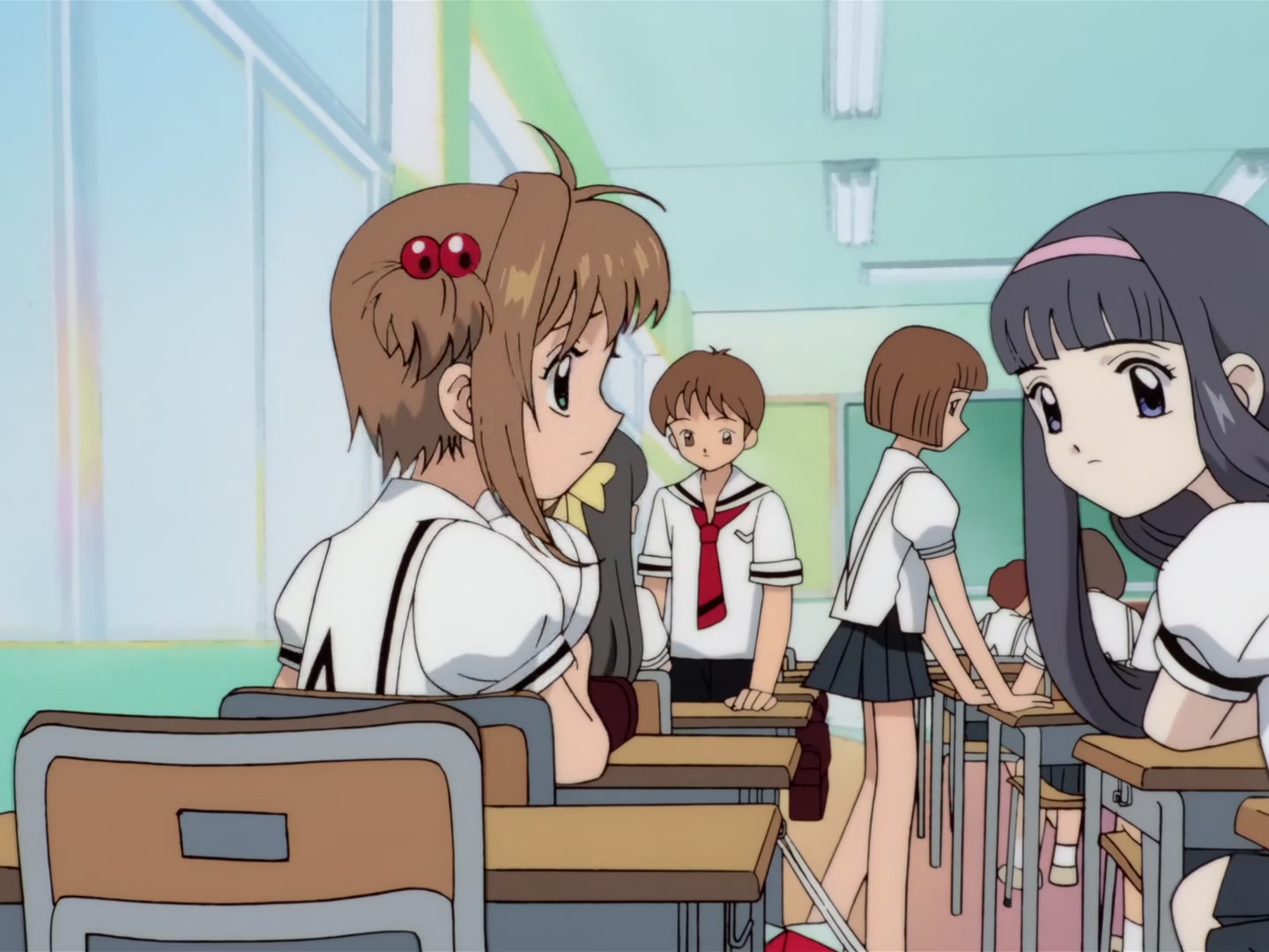 Cardcaptor Sakura Ep 20: Transfer Student vs. Sakura @ 00:04:44
