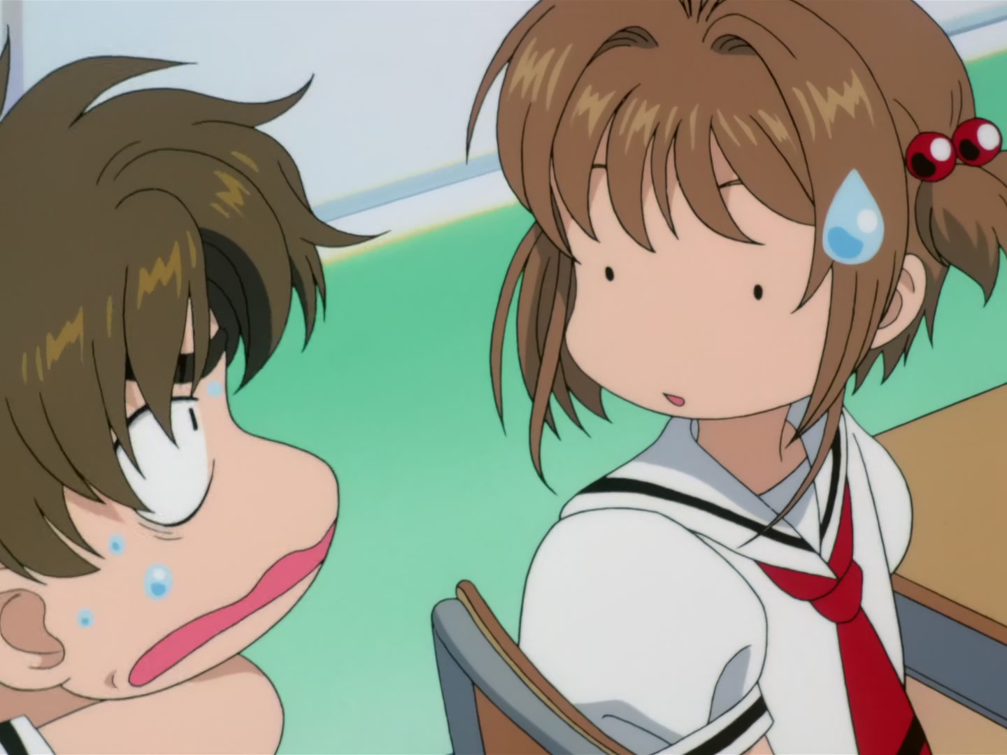 Cardcaptor Sakura Ep 20: Transfer Student vs. Sakura @ 00:06:17
