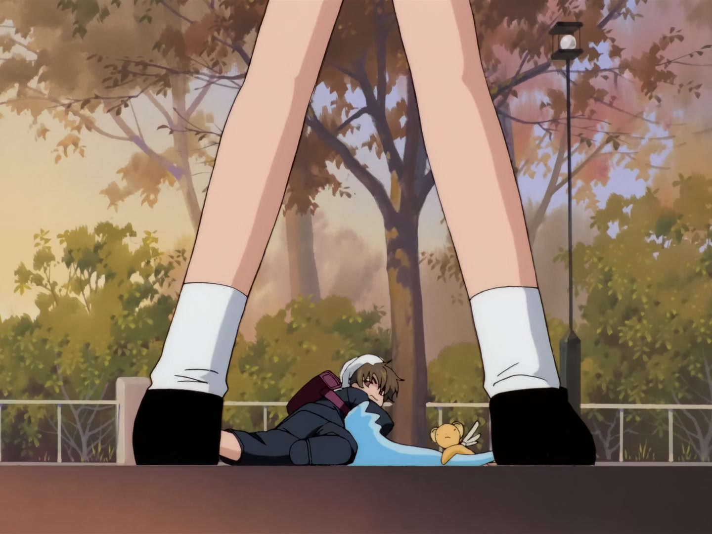 Cardcaptor Sakura Ep 32: Sakura, Kero, and Syaoran @ 00:02:03