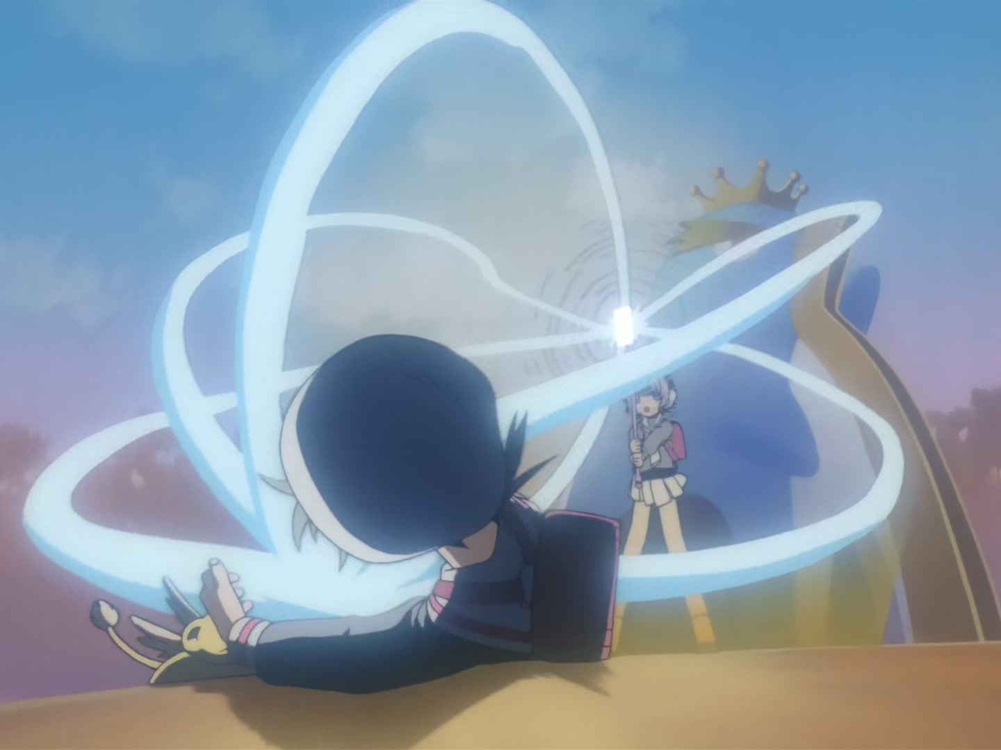 Cardcaptor Sakura Ep 32: Sakura, Kero, and Syaoran @ 00:02:13