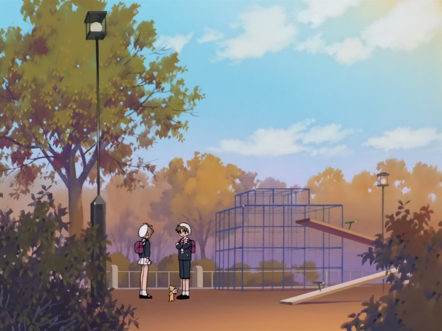 Cardcaptor Sakura Ep 32: Sakura, Kero, and Syaoran @ 00:04:34