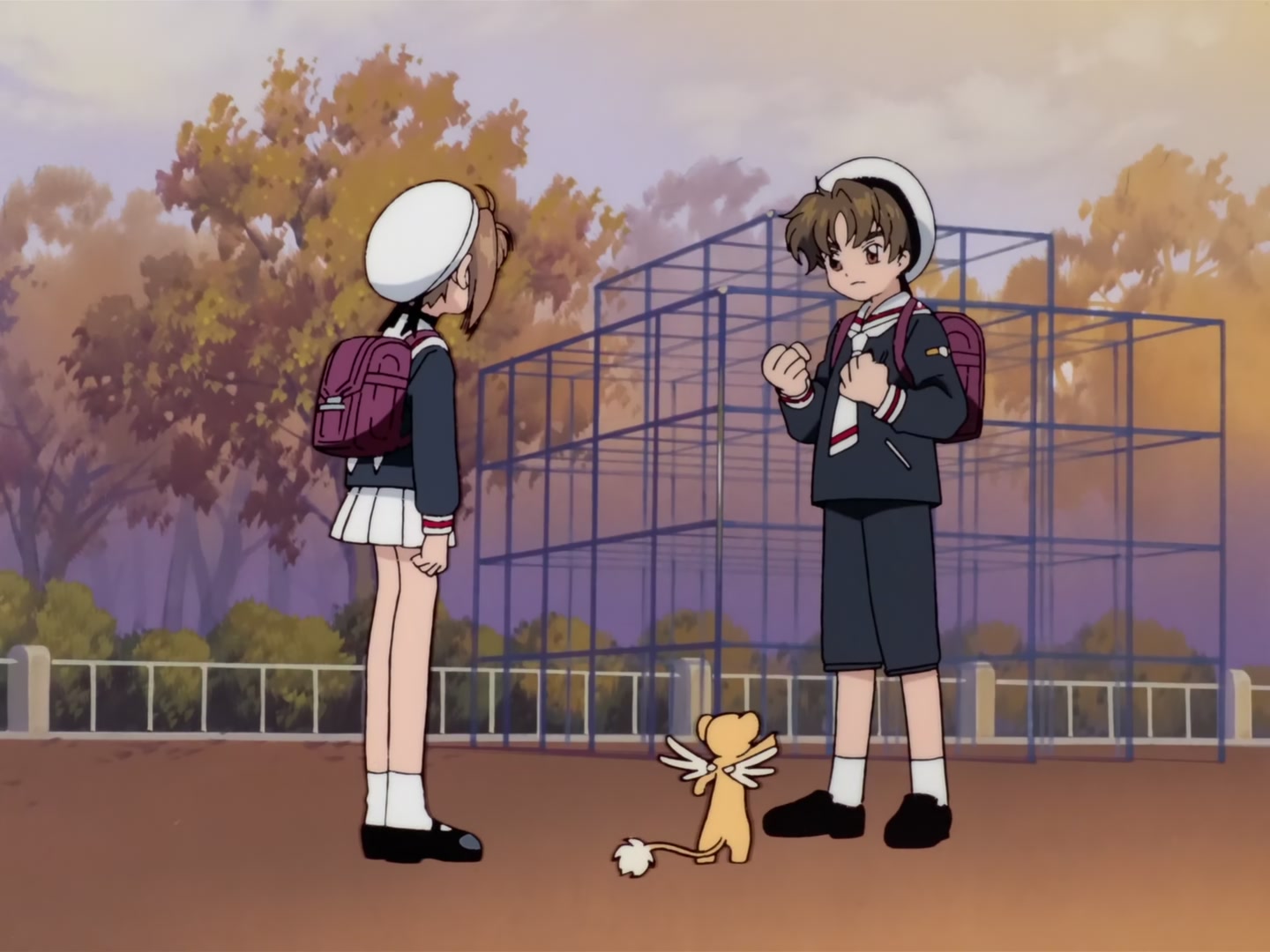 Cardcaptor Sakura Ep 32: Sakura, Kero, and Syaoran @ 00:04:44