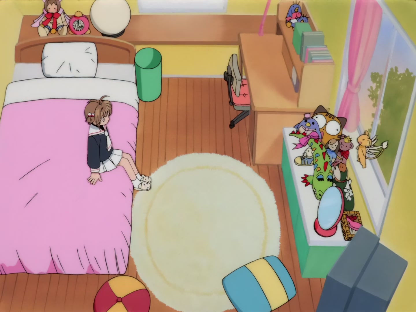 Cardcaptor Sakura Ep 32: Sakura, Kero, and Syaoran @ 00:07:04