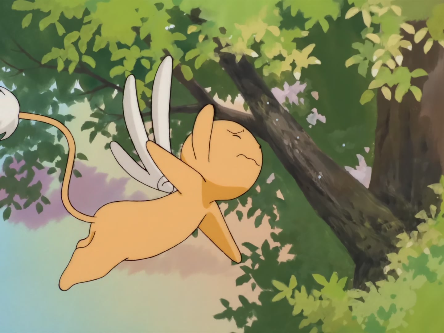 Cardcaptor Sakura Ep 32: Sakura, Kero, and Syaoran @ 00:07:36