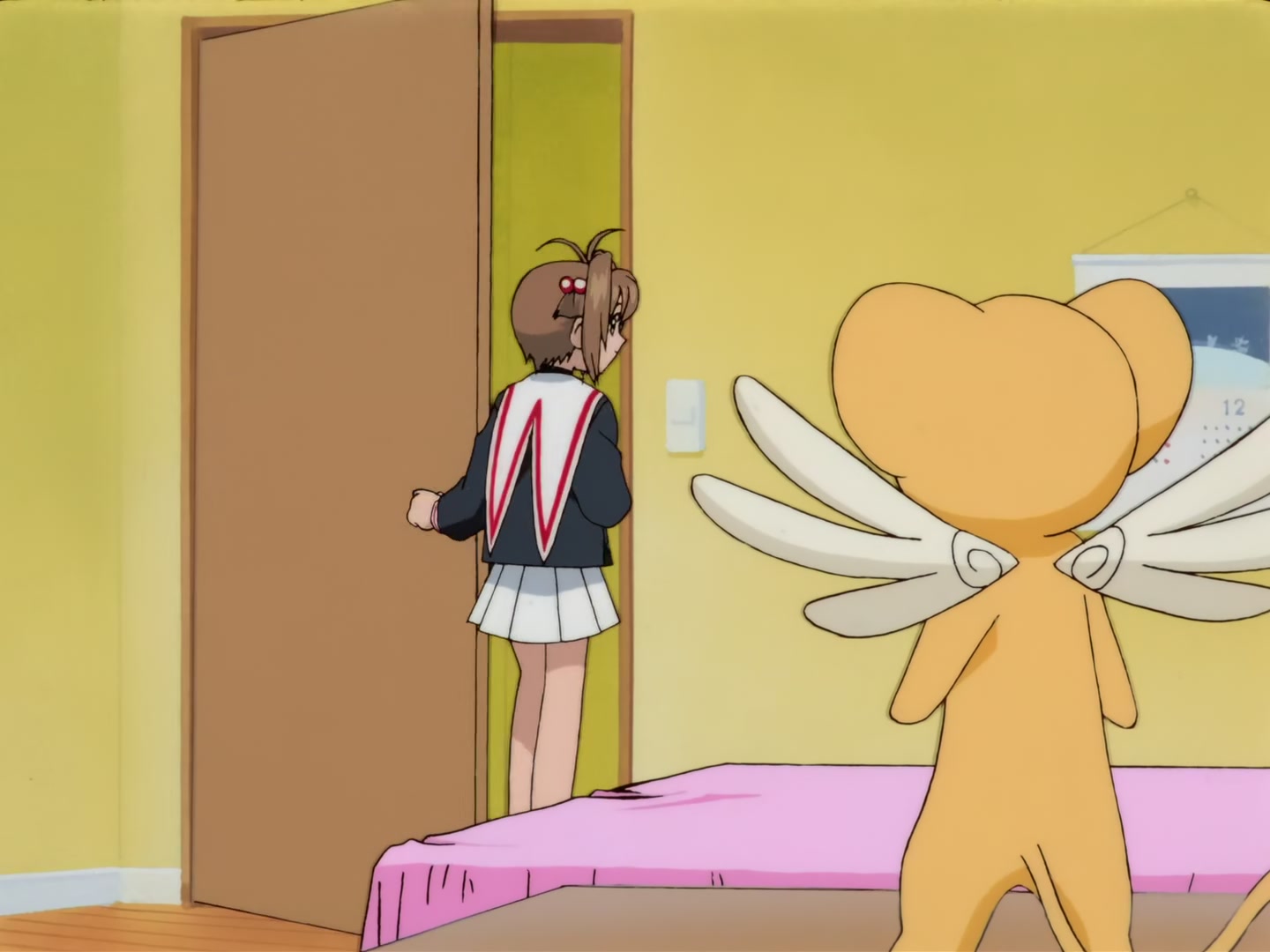 Cardcaptor Sakura Ep 32: Sakura, Kero, and Syaoran @ 00:08:33