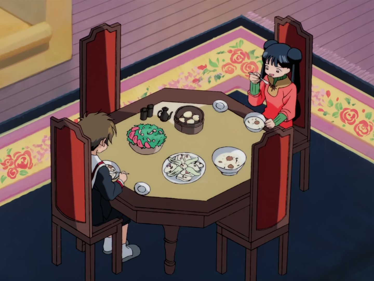 Cardcaptor Sakura Ep 32: Sakura, Kero, and Syaoran @ 00:09:04