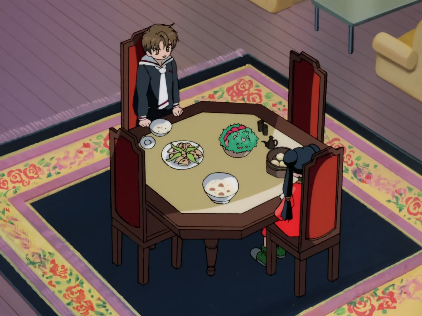 Cardcaptor Sakura Ep 32: Sakura, Kero, and Syaoran @ 00:09:25