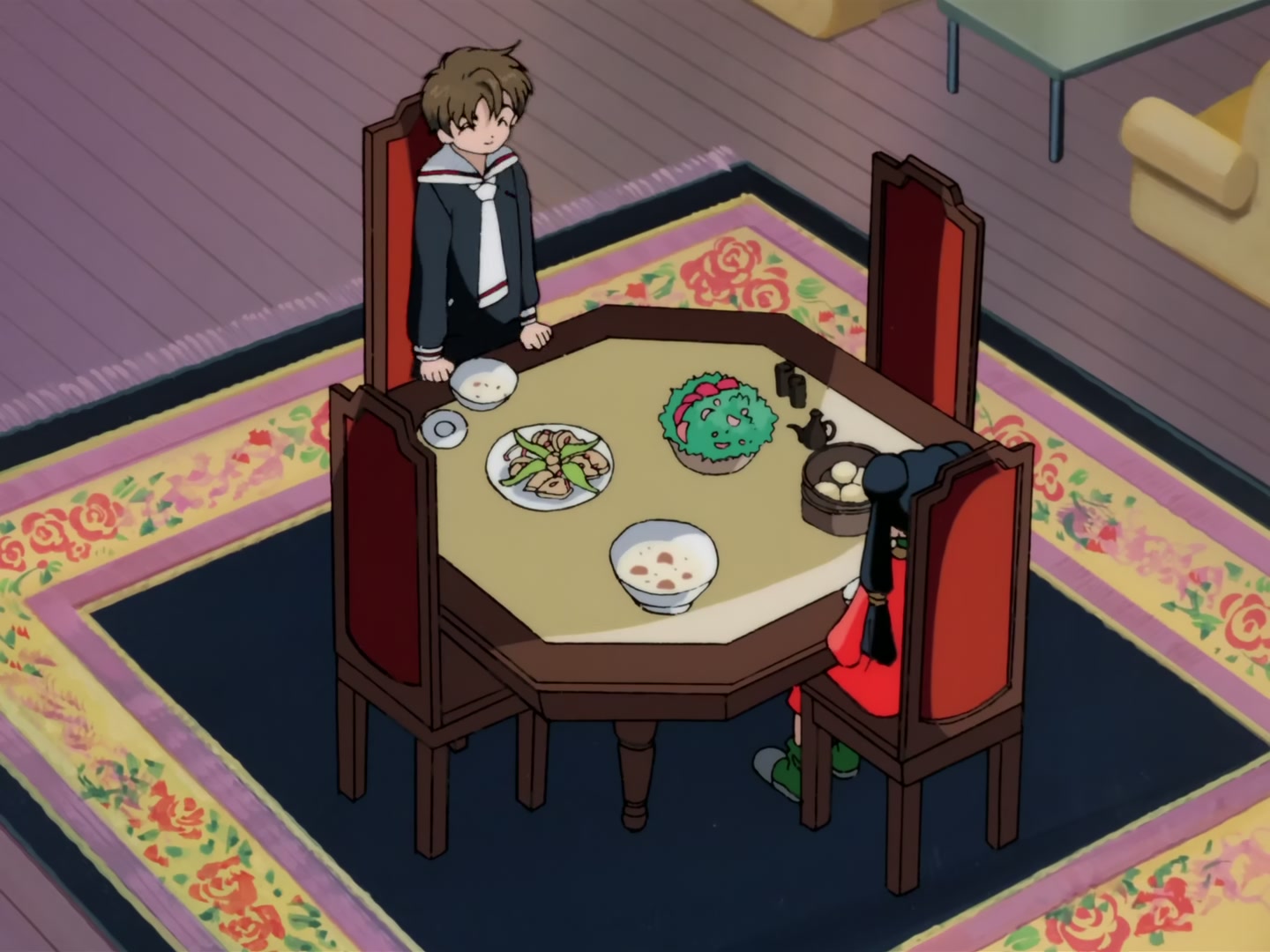 Cardcaptor Sakura Ep 32: Sakura, Kero, and Syaoran @ 00:09:30