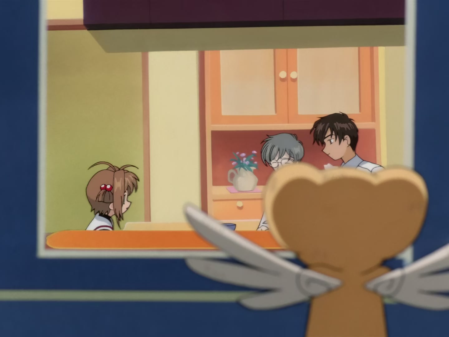 Cardcaptor Sakura Ep 32: Sakura, Kero, and Syaoran @ 00:10:06