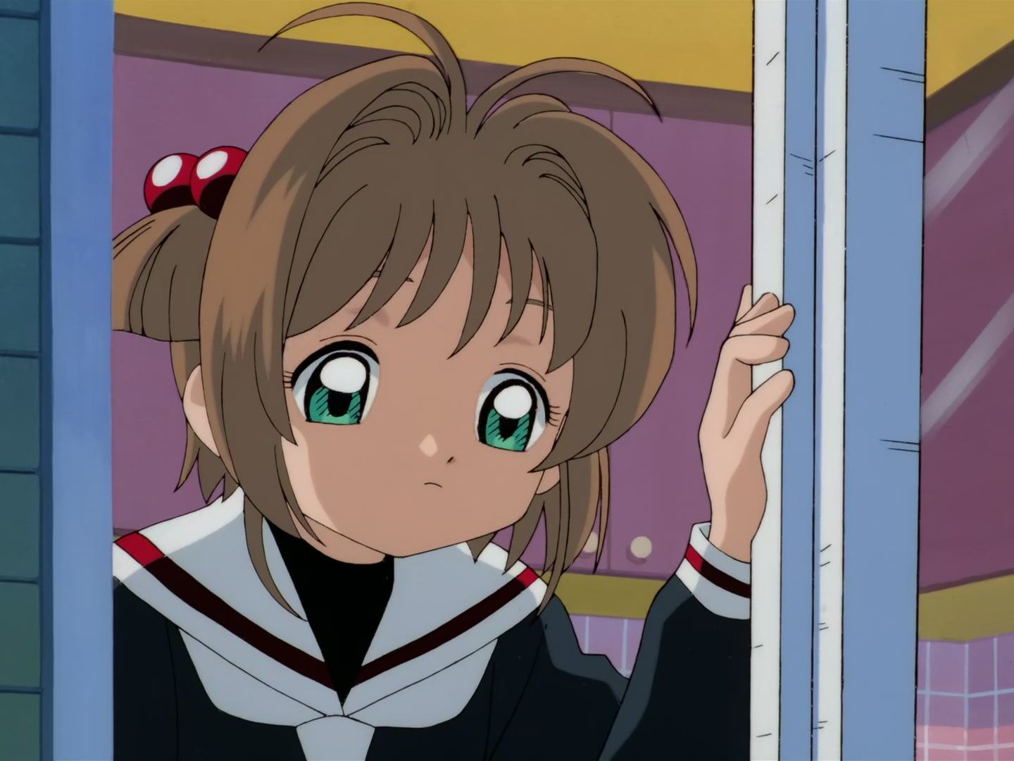 Cardcaptor Sakura Ep 32: Sakura, Kero, and Syaoran @ 00:10:53