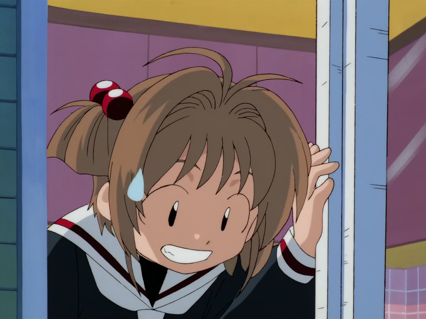 Cardcaptor Sakura Ep 32: Sakura, Kero, and Syaoran @ 00:10:58