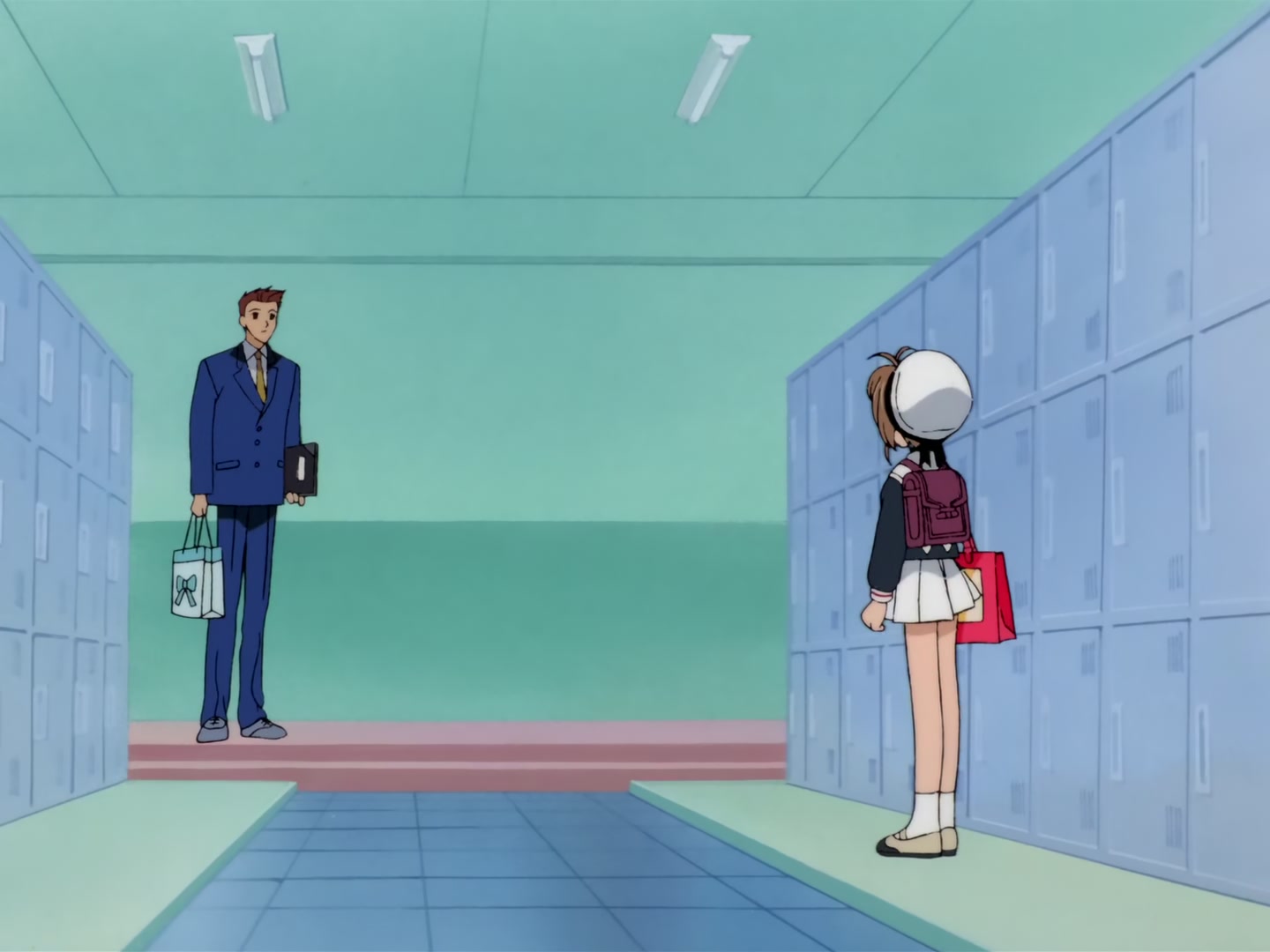 Cardcaptor Sakura Ep 32: Sakura, Kero, and Syaoran @ 00:12:21