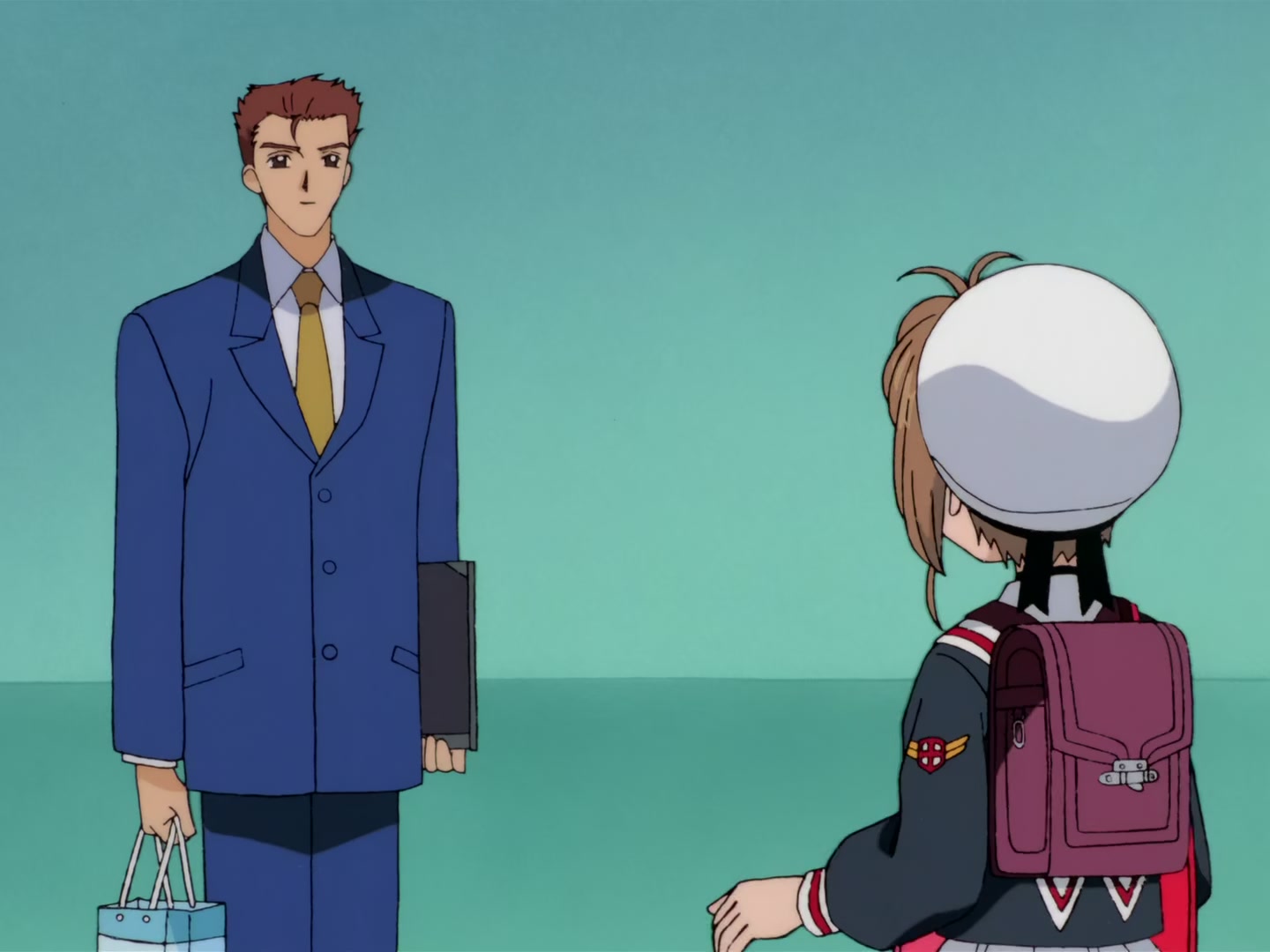 Cardcaptor Sakura Ep 32: Sakura, Kero, and Syaoran @ 00:12:26