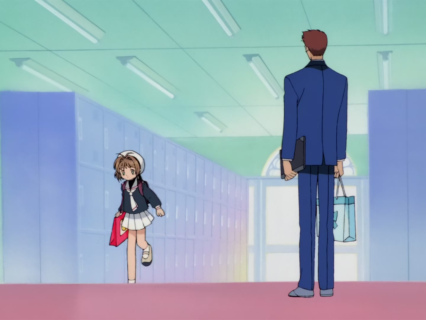 Cardcaptor Sakura Ep 32: Sakura, Kero, and Syaoran @ 00:12:42