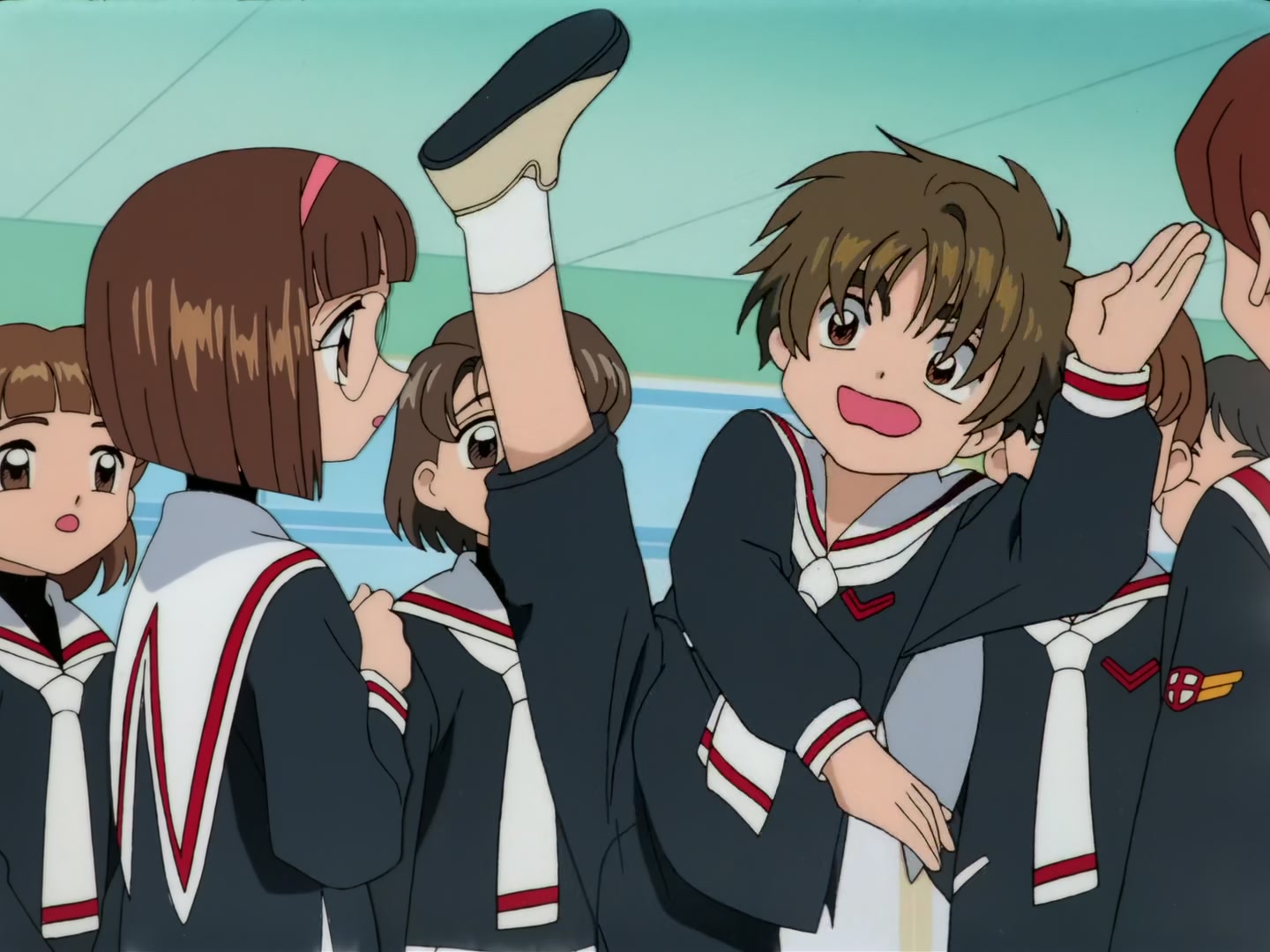 Cardcaptor Sakura Ep 32: Sakura, Kero, and Syaoran @ 00:13:24