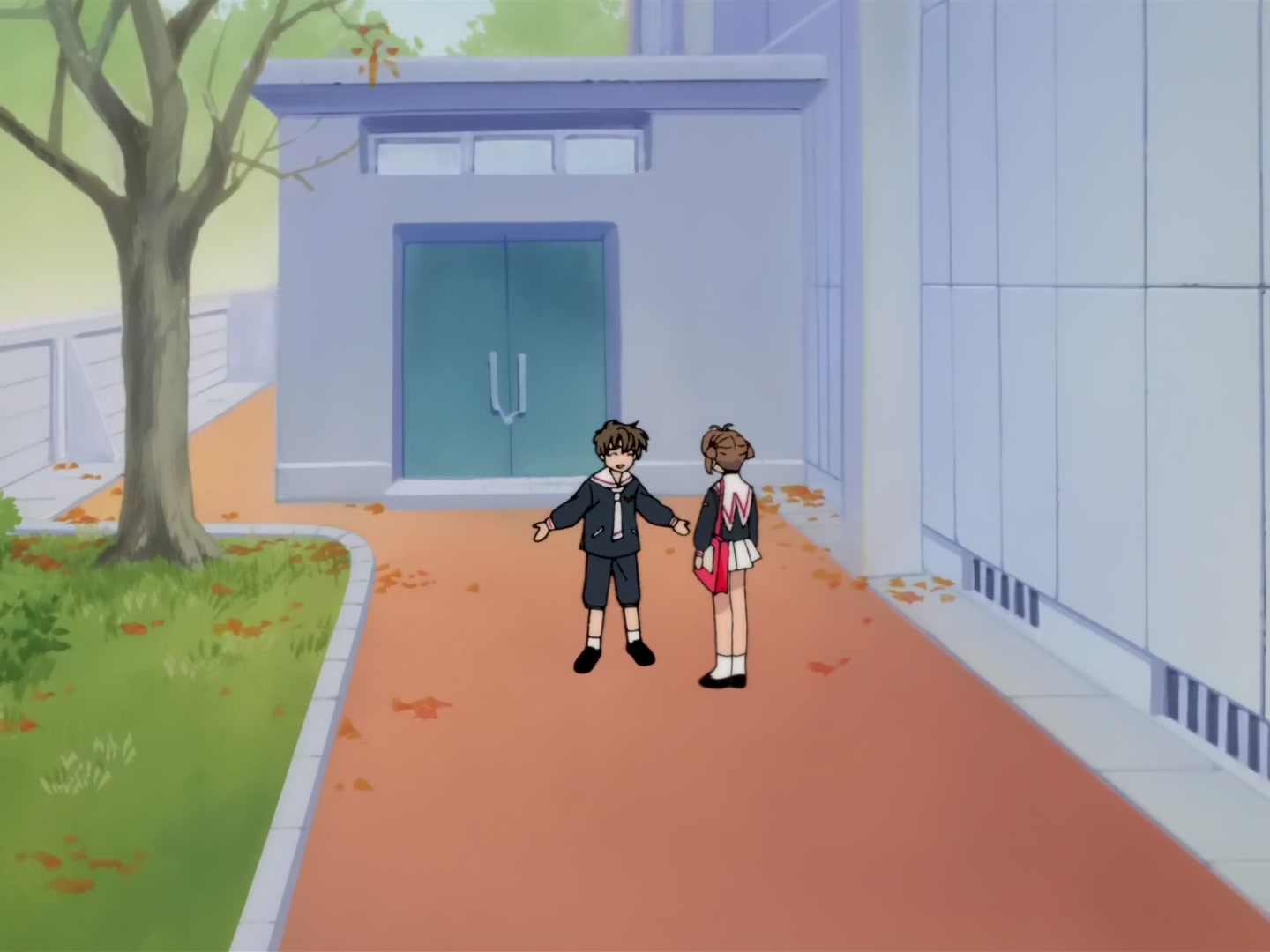 Cardcaptor Sakura Ep 32: Sakura, Kero, and Syaoran @ 00:13:50
