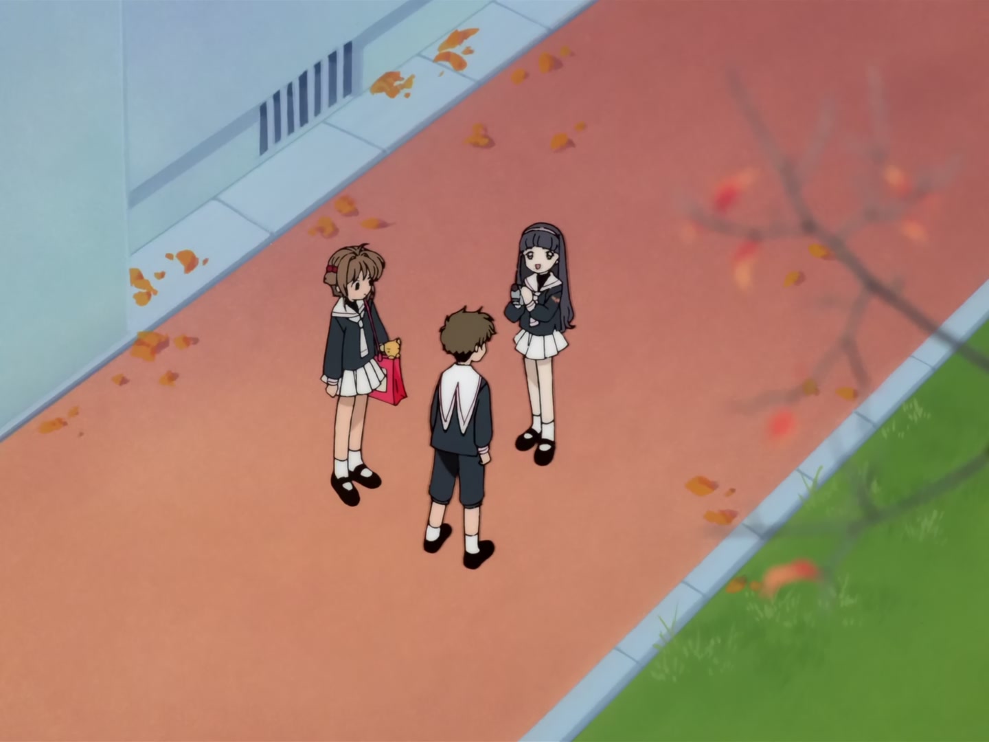 Cardcaptor Sakura Ep 32: Sakura, Kero, and Syaoran @ 00:14:47