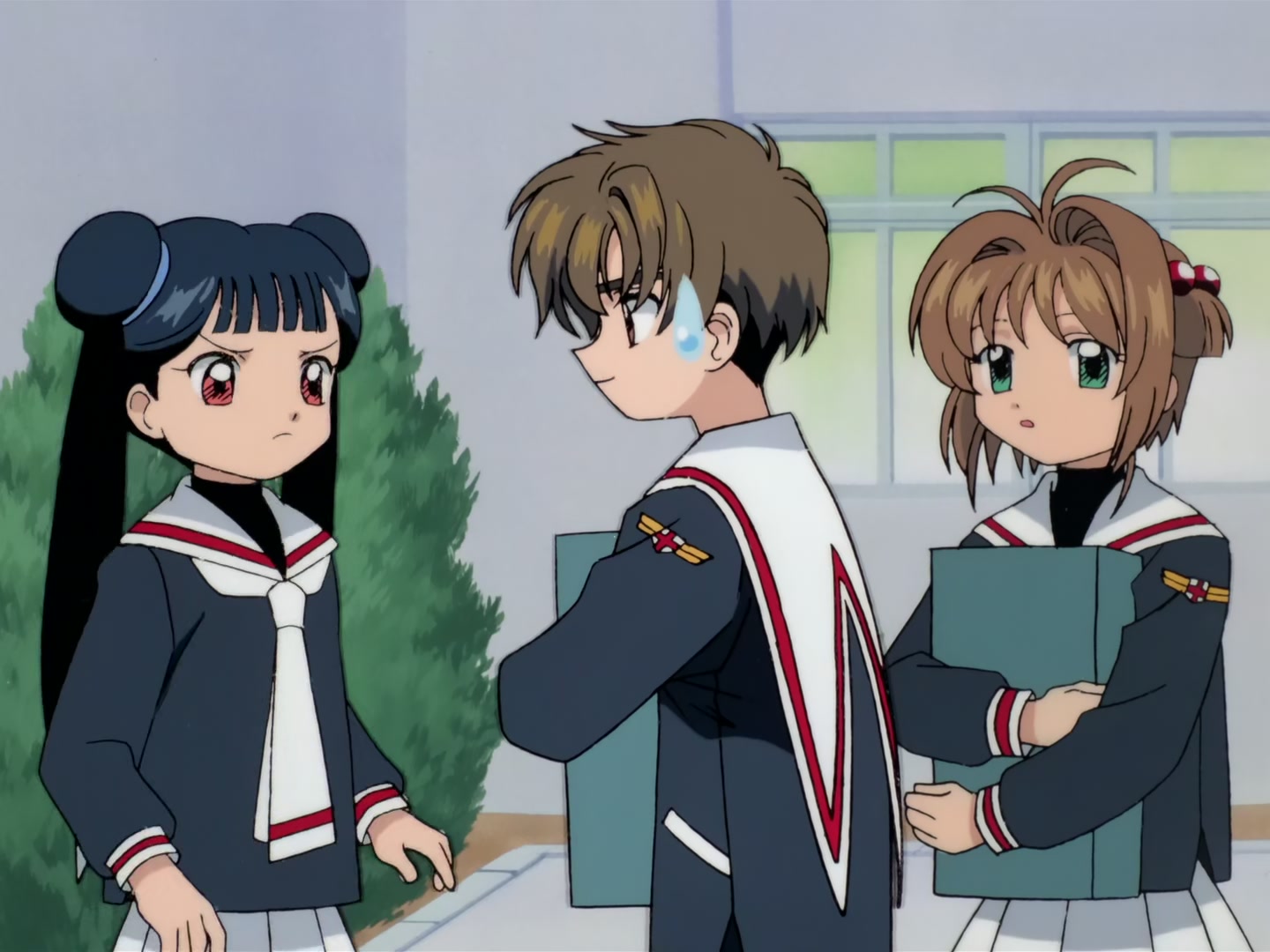 Cardcaptor Sakura Ep 32: Sakura, Kero, and Syaoran @ 00:16:57