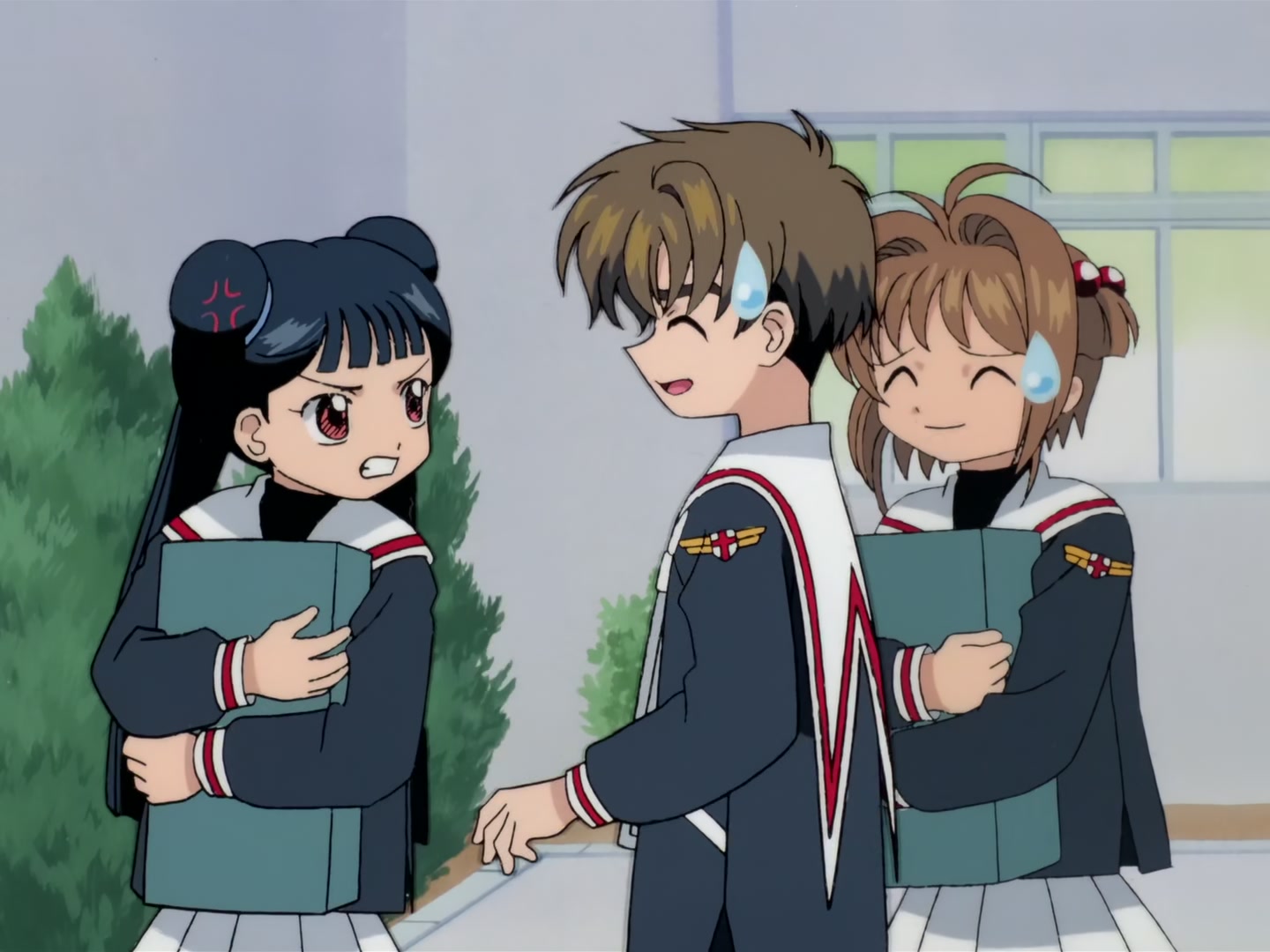 Cardcaptor Sakura Ep 32: Sakura, Kero, and Syaoran @ 00:17:02