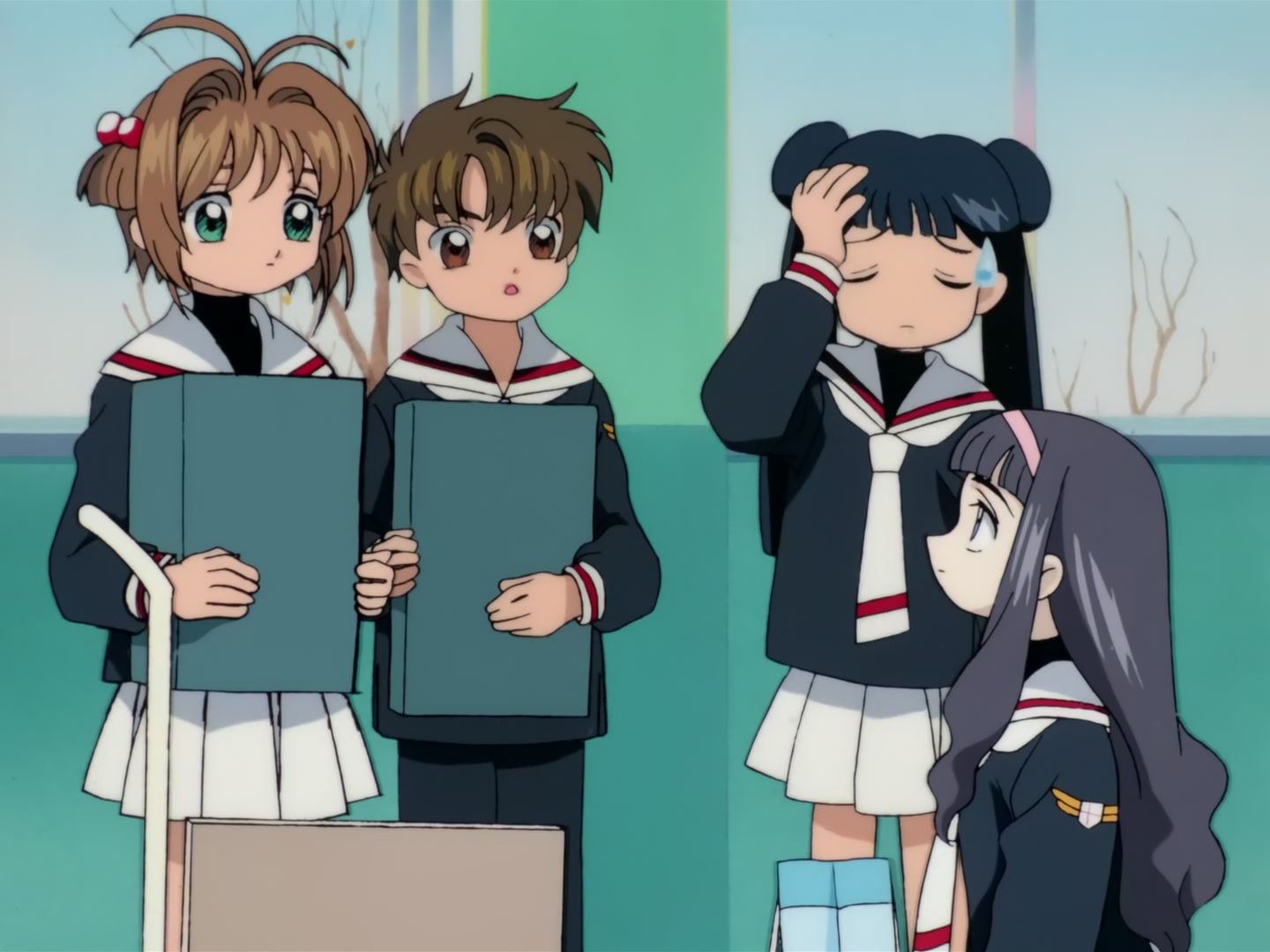 Cardcaptor Sakura Ep 32: Sakura, Kero, and Syaoran @ 00:18:20