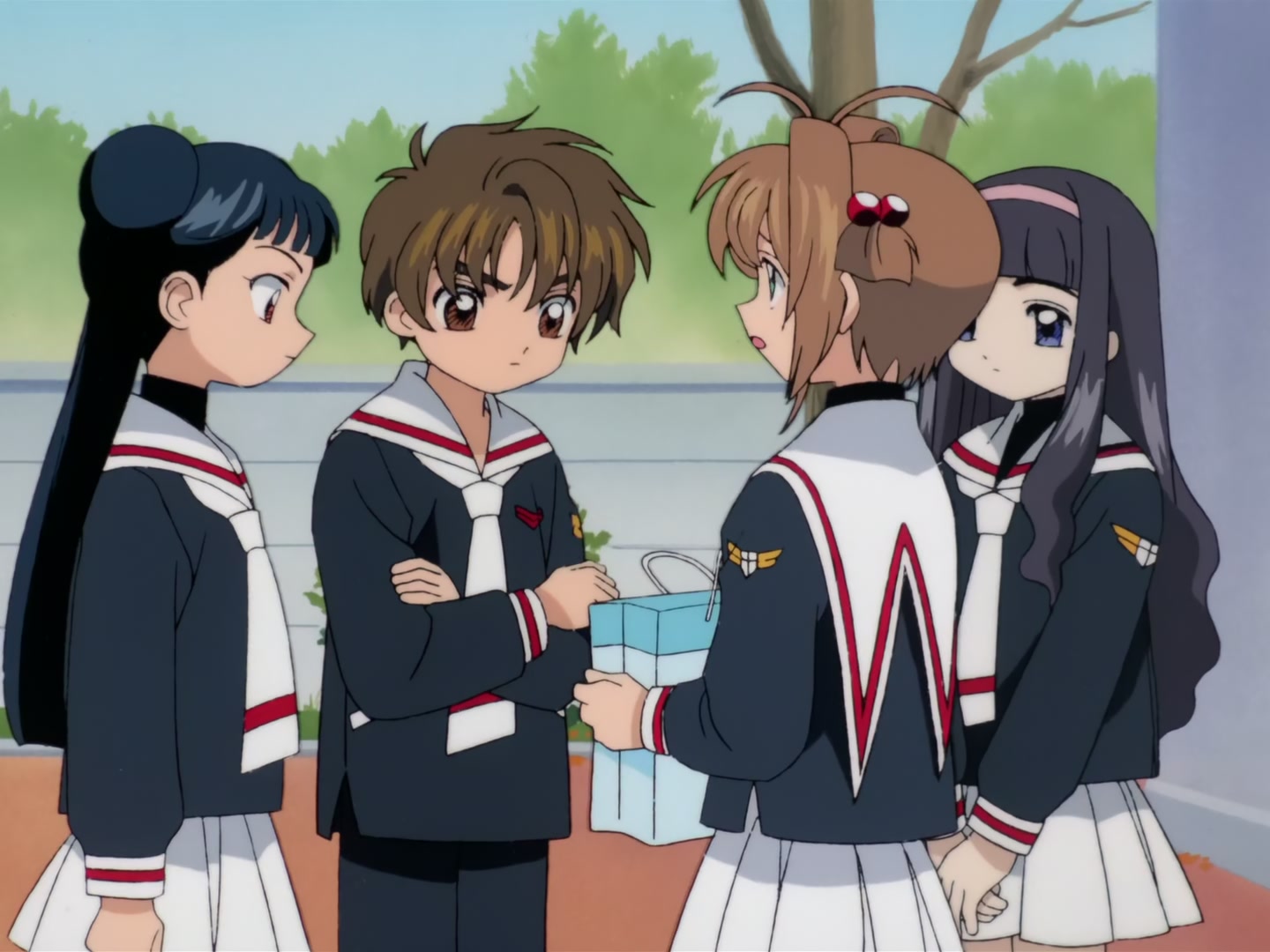 Cardcaptor Sakura Ep 32: Sakura, Kero, and Syaoran @ 00:18:35