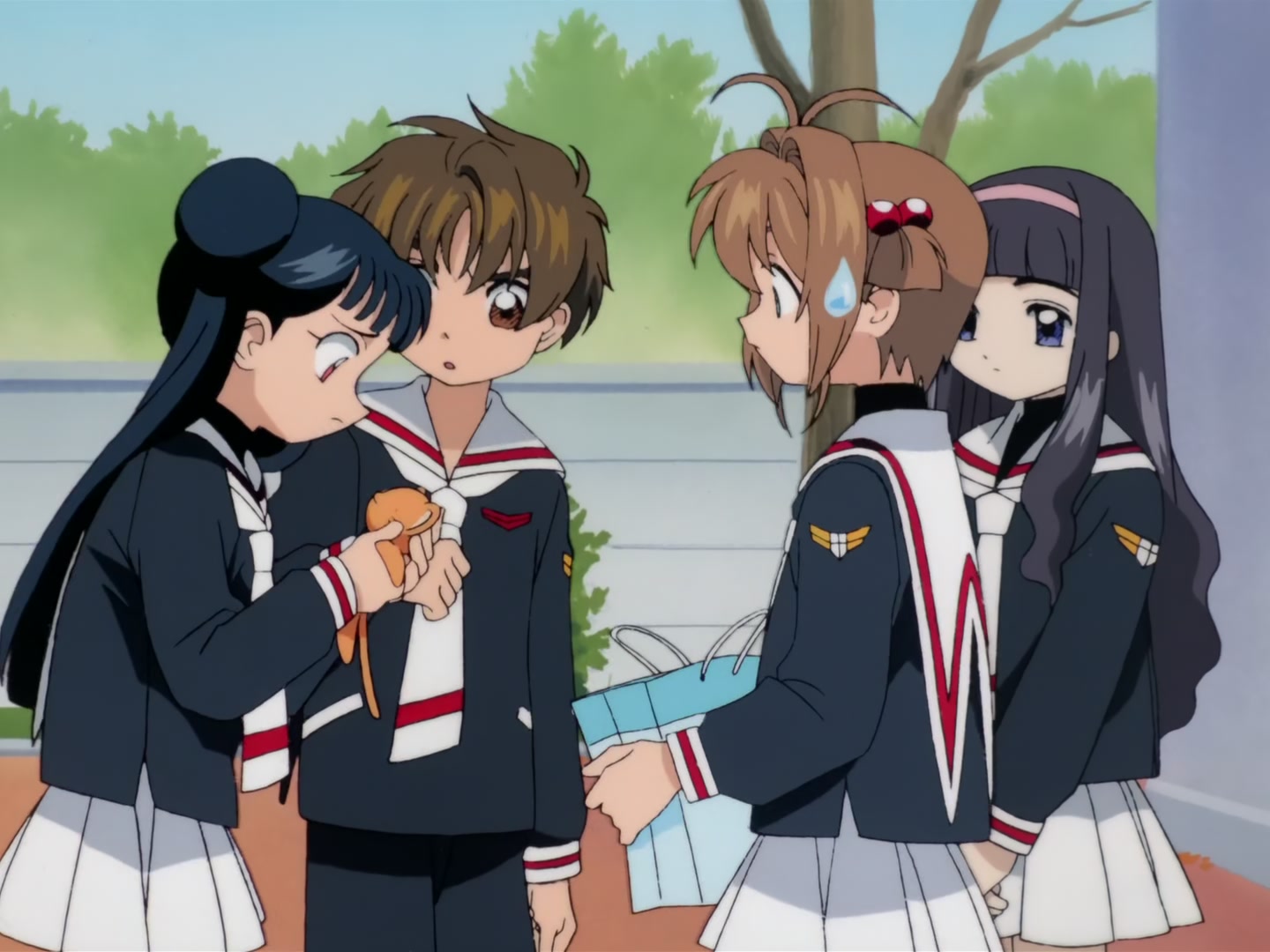 Cardcaptor Sakura Ep 32: Sakura, Kero, and Syaoran @ 00:18:41
