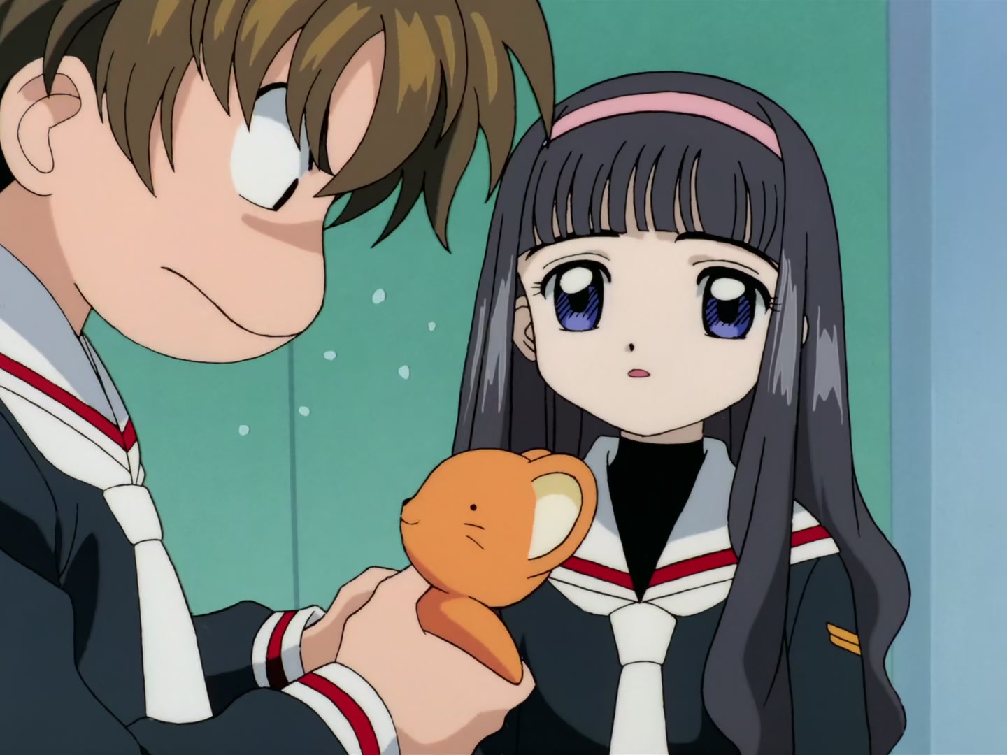 Cardcaptor Sakura Ep 32: Sakura, Kero, and Syaoran @ 00:18:46