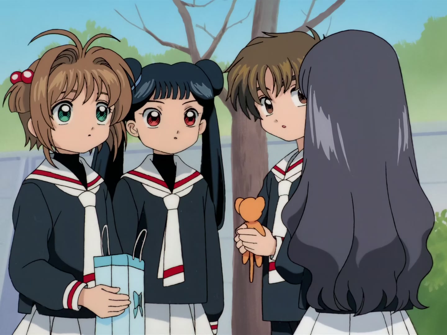 Cardcaptor Sakura Ep 32: Sakura, Kero, and Syaoran @ 00:18:51