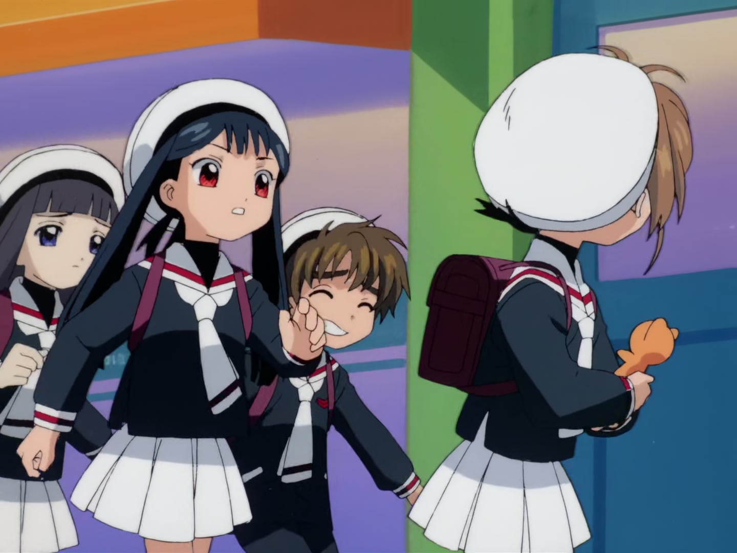 Cardcaptor Sakura Ep 32: Sakura, Kero, and Syaoran @ 00:19:38
