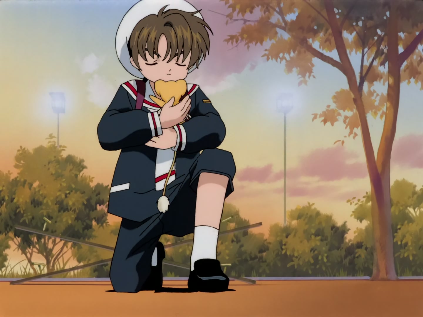 Cardcaptor Sakura Ep 32: Sakura, Kero, and Syaoran @ 00:21:27
