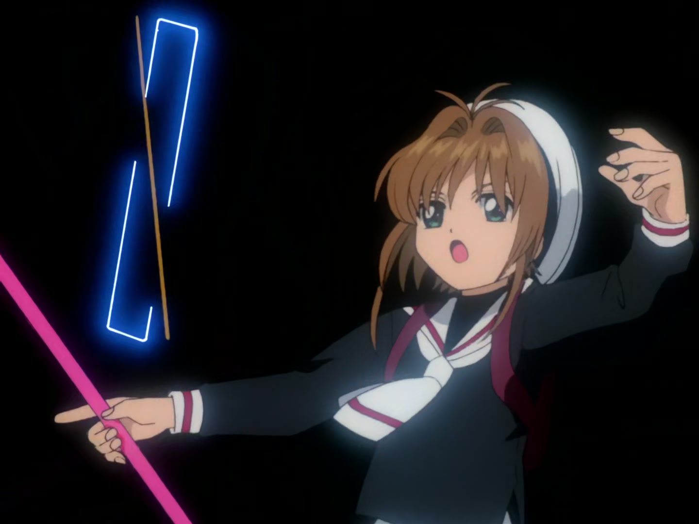 Cardcaptor Sakura Ep 32: Sakura, Kero, and Syaoran @ 00:21:32