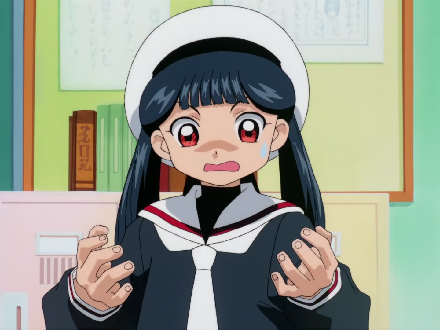 Cardcaptor Sakura Ep 32: Sakura, Kero, and Syaoran @ 00:22:14