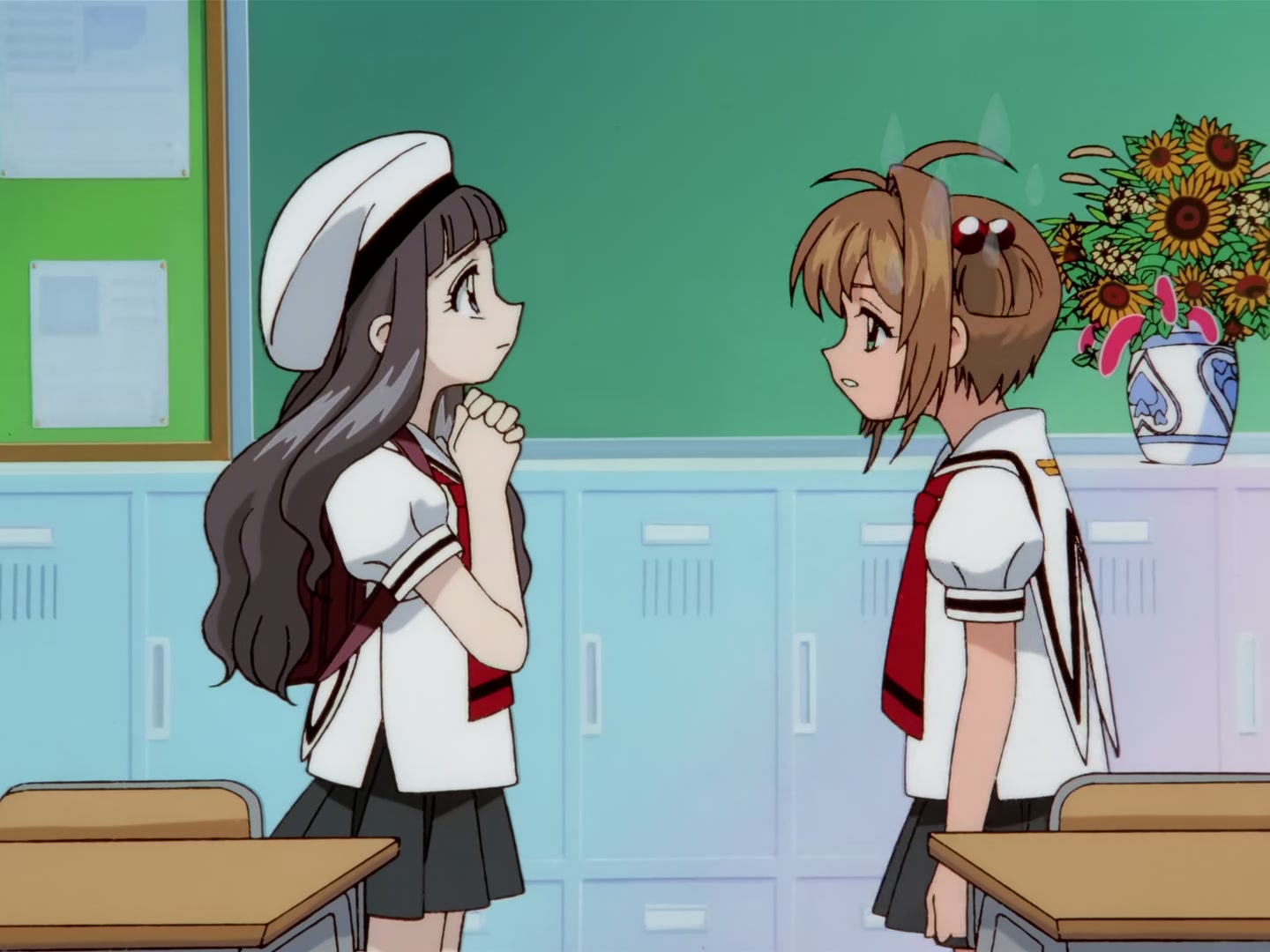 Cardcaptor Sakura Ep 47: Sakura and the Mysterious Transfer Student @ 00:08:33