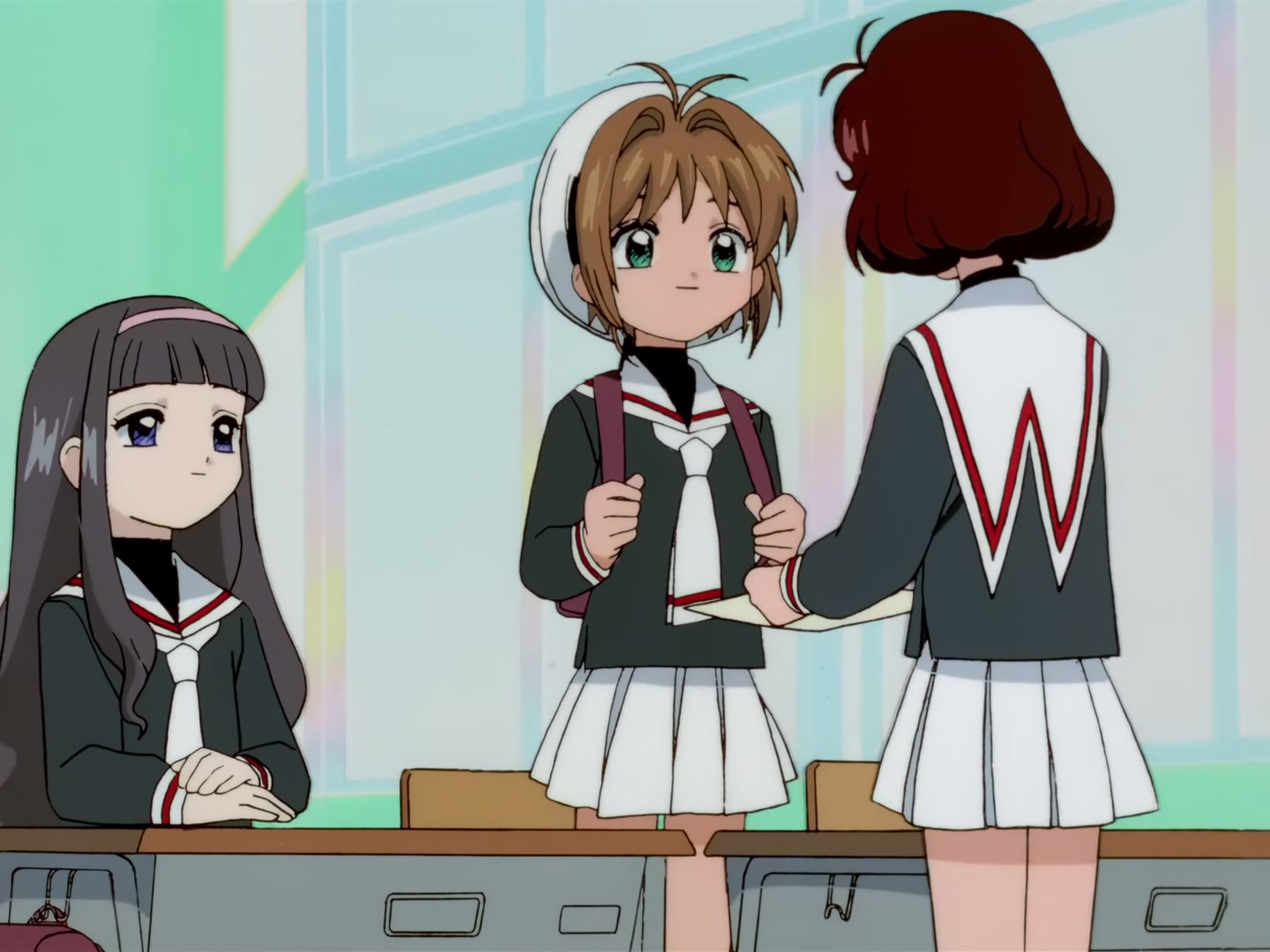 Cardcaptor Sakura Ep 57: Sakura, Syaoran, and the Elevator @ 00:03:16
