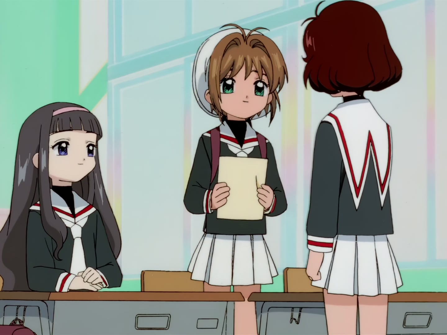 Cardcaptor Sakura Ep 57: Sakura, Syaoran, and the Elevator @ 00:03:47