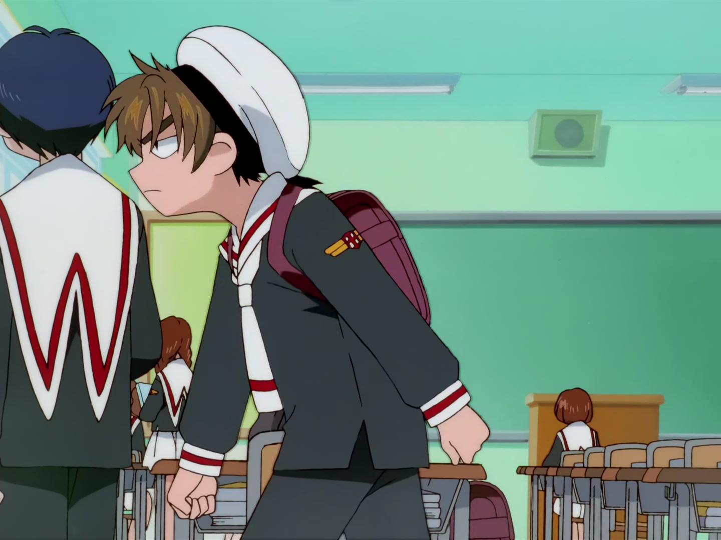 Cardcaptor Sakura Ep 57: Sakura, Syaoran, and the Elevator @ 00:04:23