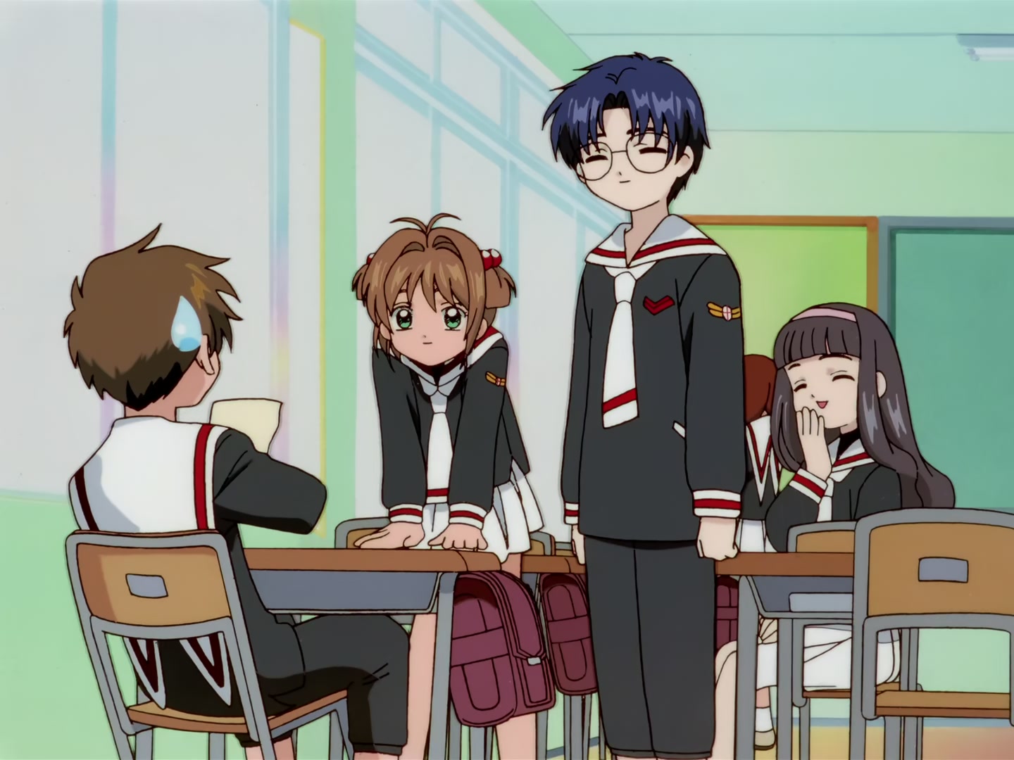 Cardcaptor Sakura Ep 57: Sakura, Syaoran, and the Elevator @ 00:05:05