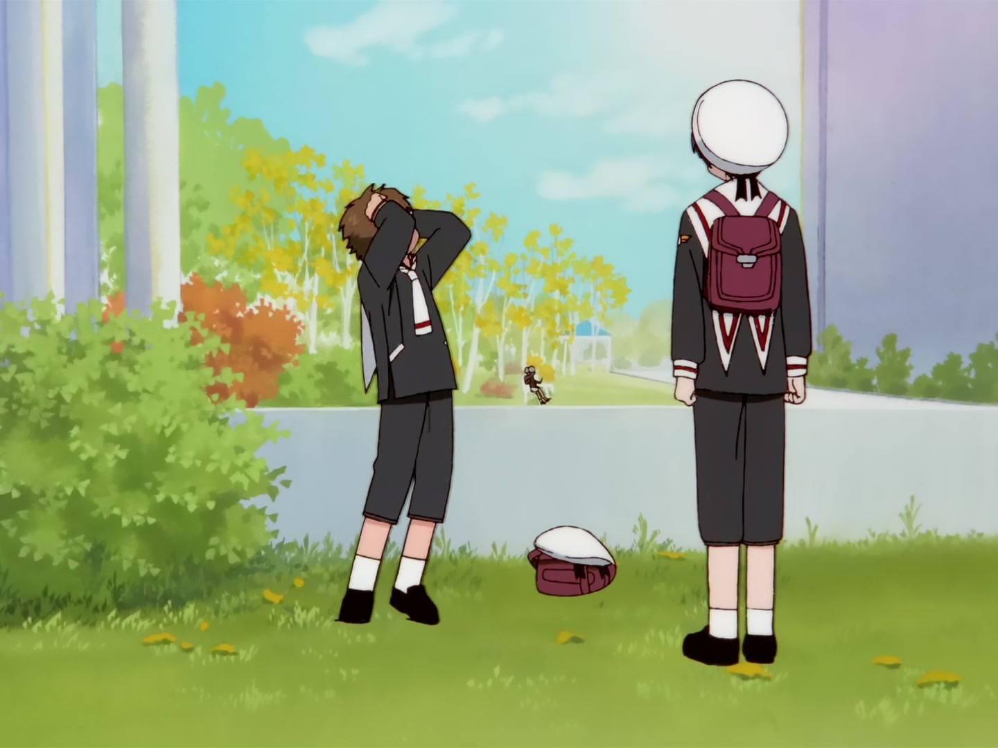 Cardcaptor Sakura Ep 57: Sakura, Syaoran, and the Elevator @ 00:07:10