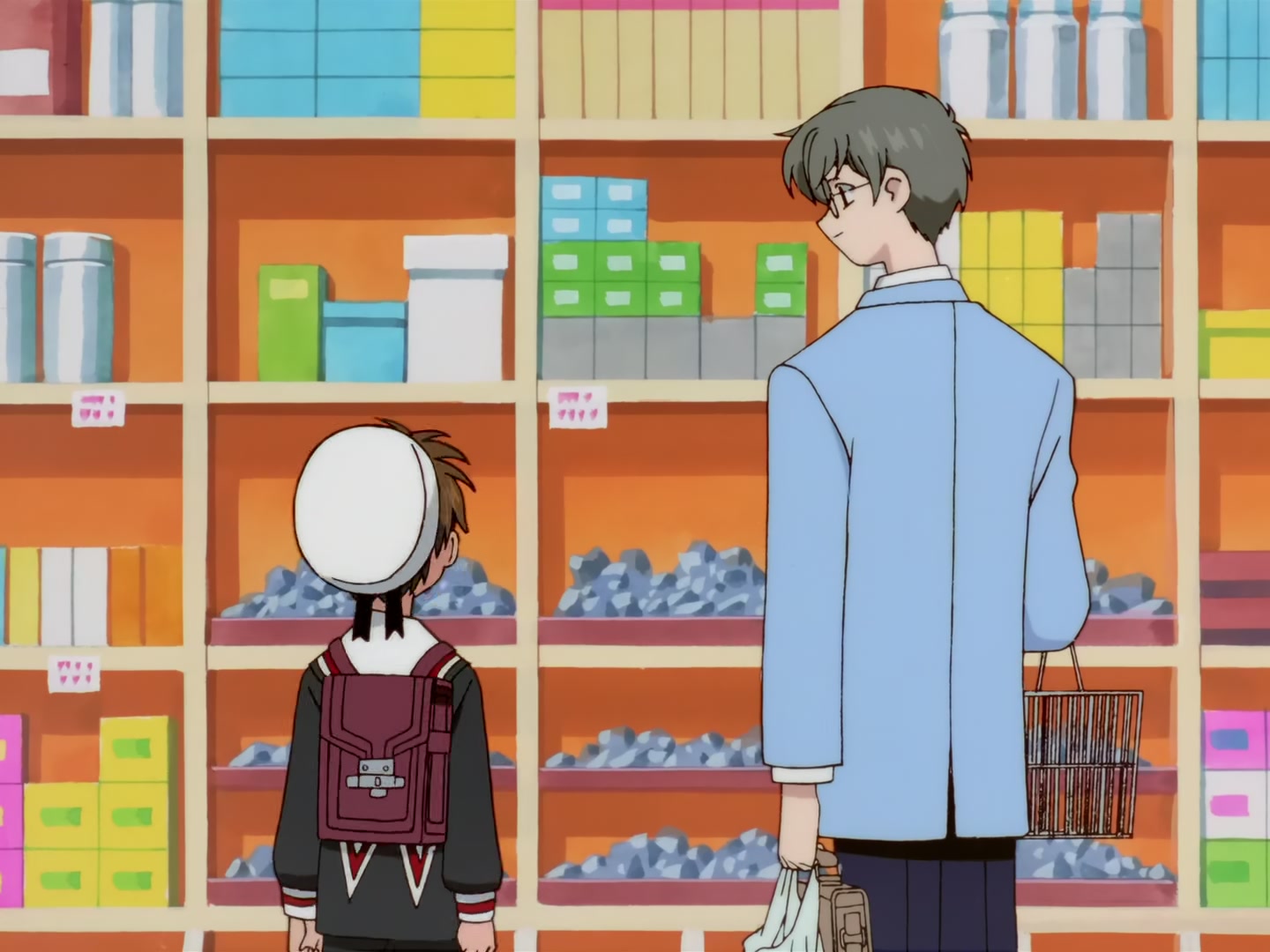 Cardcaptor Sakura Ep 57: Sakura, Syaoran, and the Elevator @ 00:08:38