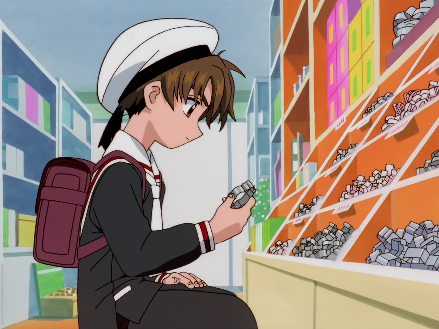 Cardcaptor Sakura Ep 57: Sakura, Syaoran, and the Elevator @ 00:08:48