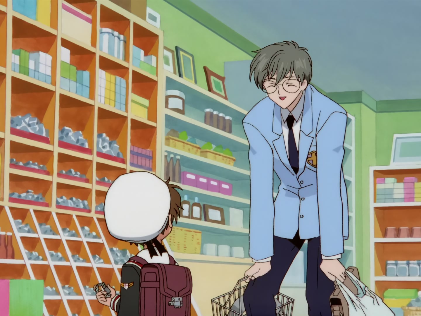 Cardcaptor Sakura Ep 57: Sakura, Syaoran, and the Elevator @ 00:08:53