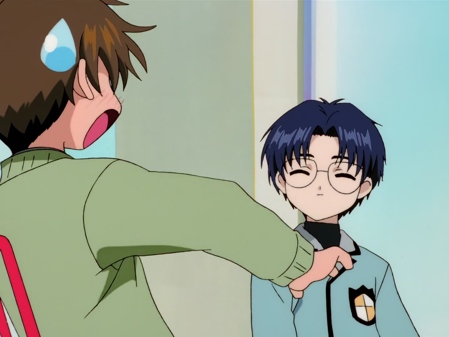 Cardcaptor Sakura Ep 57: Sakura, Syaoran, and the Elevator @ 00:15:44