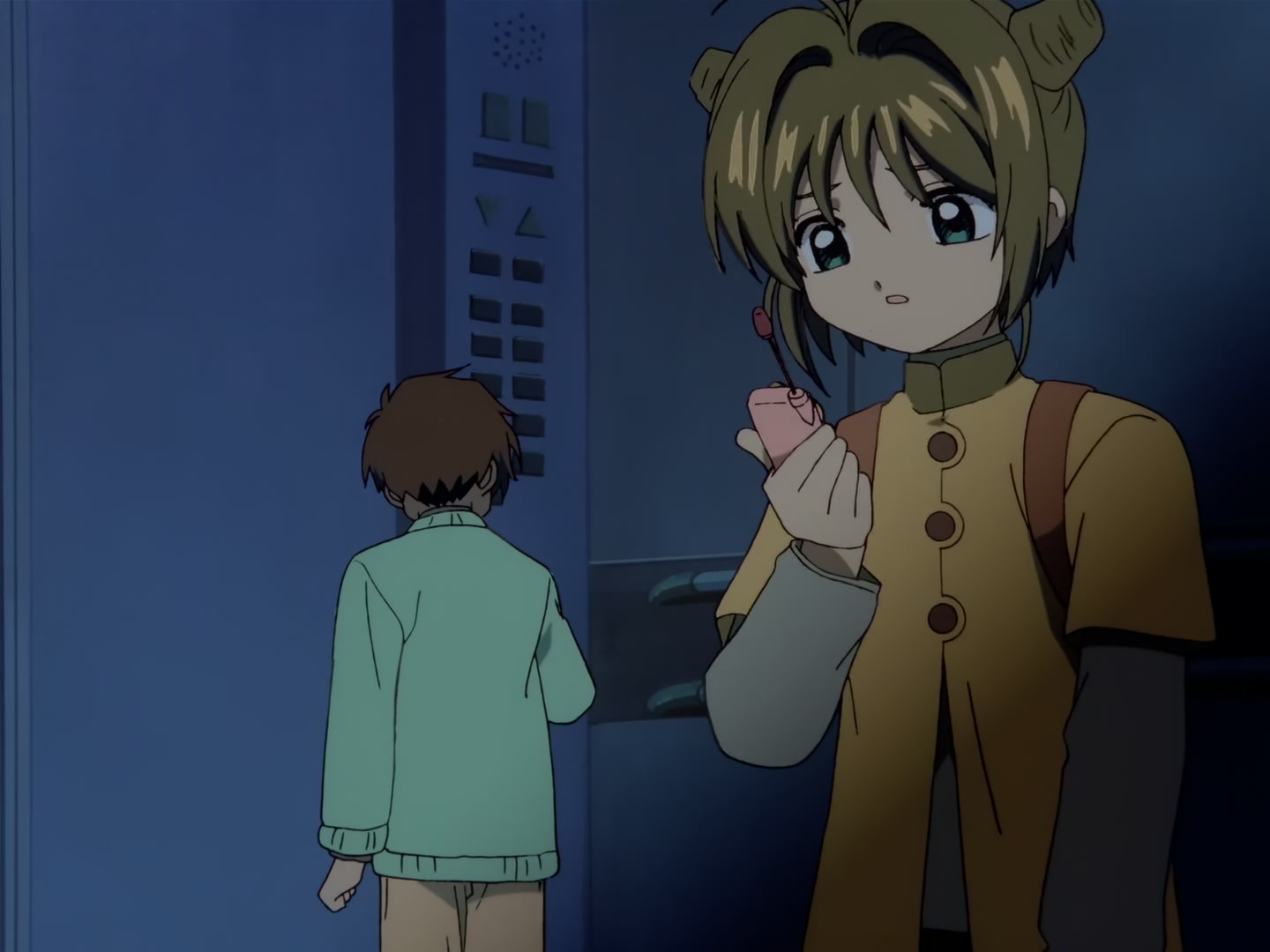 Cardcaptor Sakura Ep 57: Sakura, Syaoran, and the Elevator @ 00:17:33