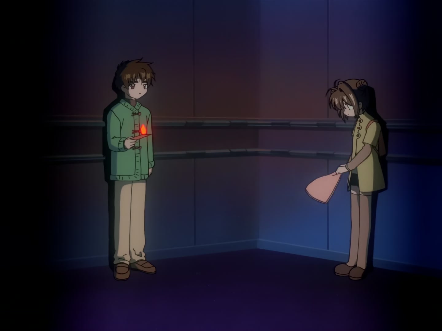 Cardcaptor Sakura Ep 57: Sakura, Syaoran, and the Elevator @ 00:18:25