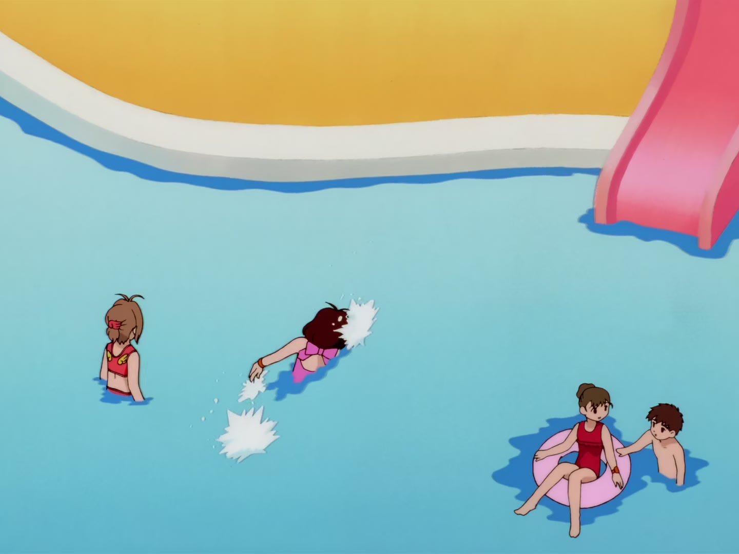 Cardcaptor Sakura Ep 63: Sakura, the Pool, and the Huge Wave @ 00:04:44