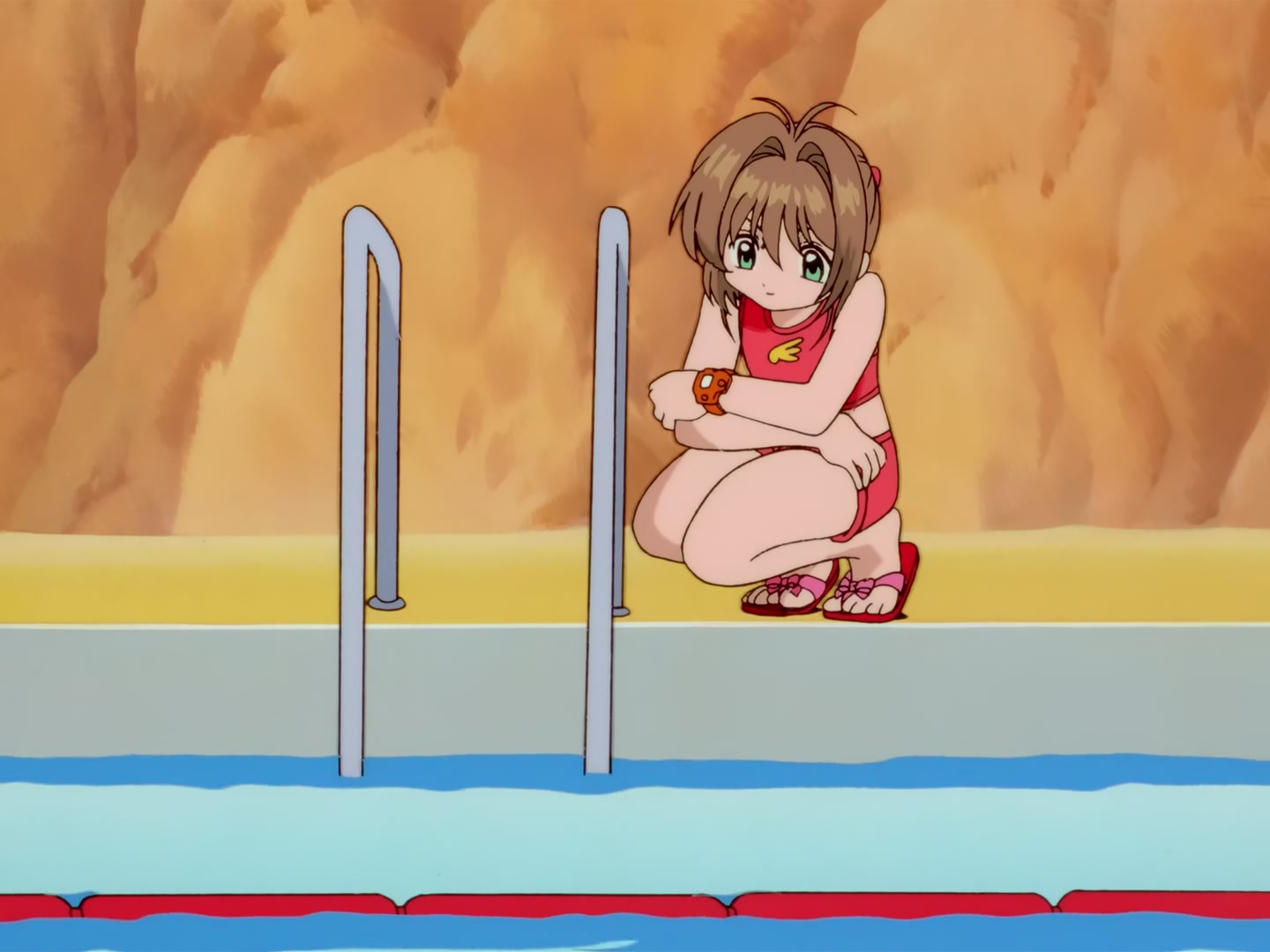 Cardcaptor Sakura Ep 63: Sakura, the Pool, and the Huge Wave @ 00:08:27