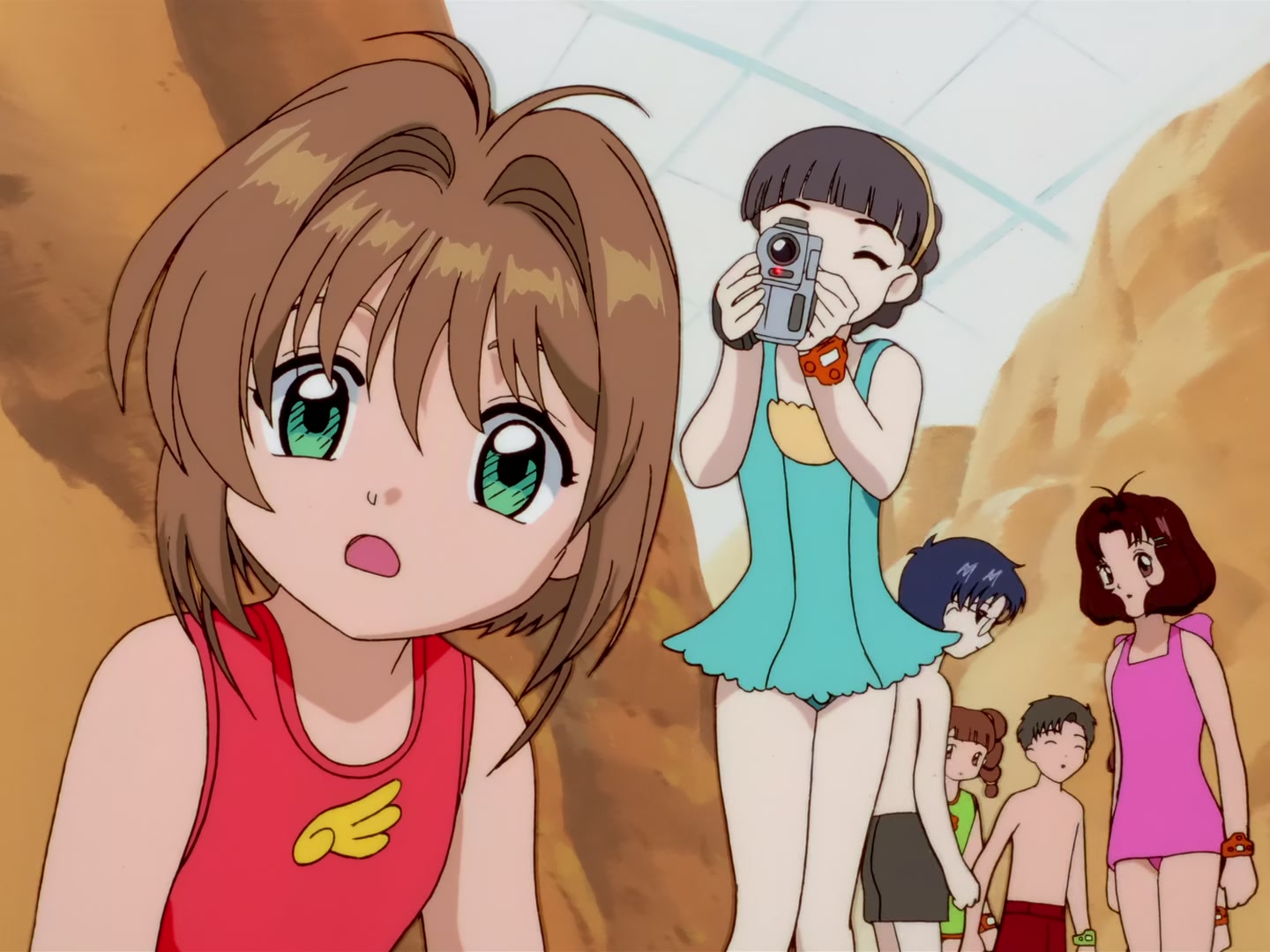 Cardcaptor Sakura Ep 63: Sakura, the Pool, and the Huge Wave @ 00:08:43